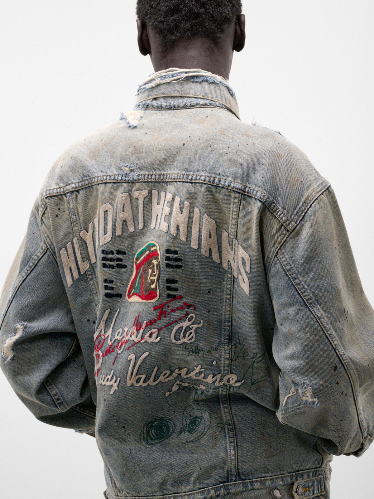 Light Wash Athenians Denim Jacket (7M001Q3018LDM-LIGHT-WASH-DENIM)