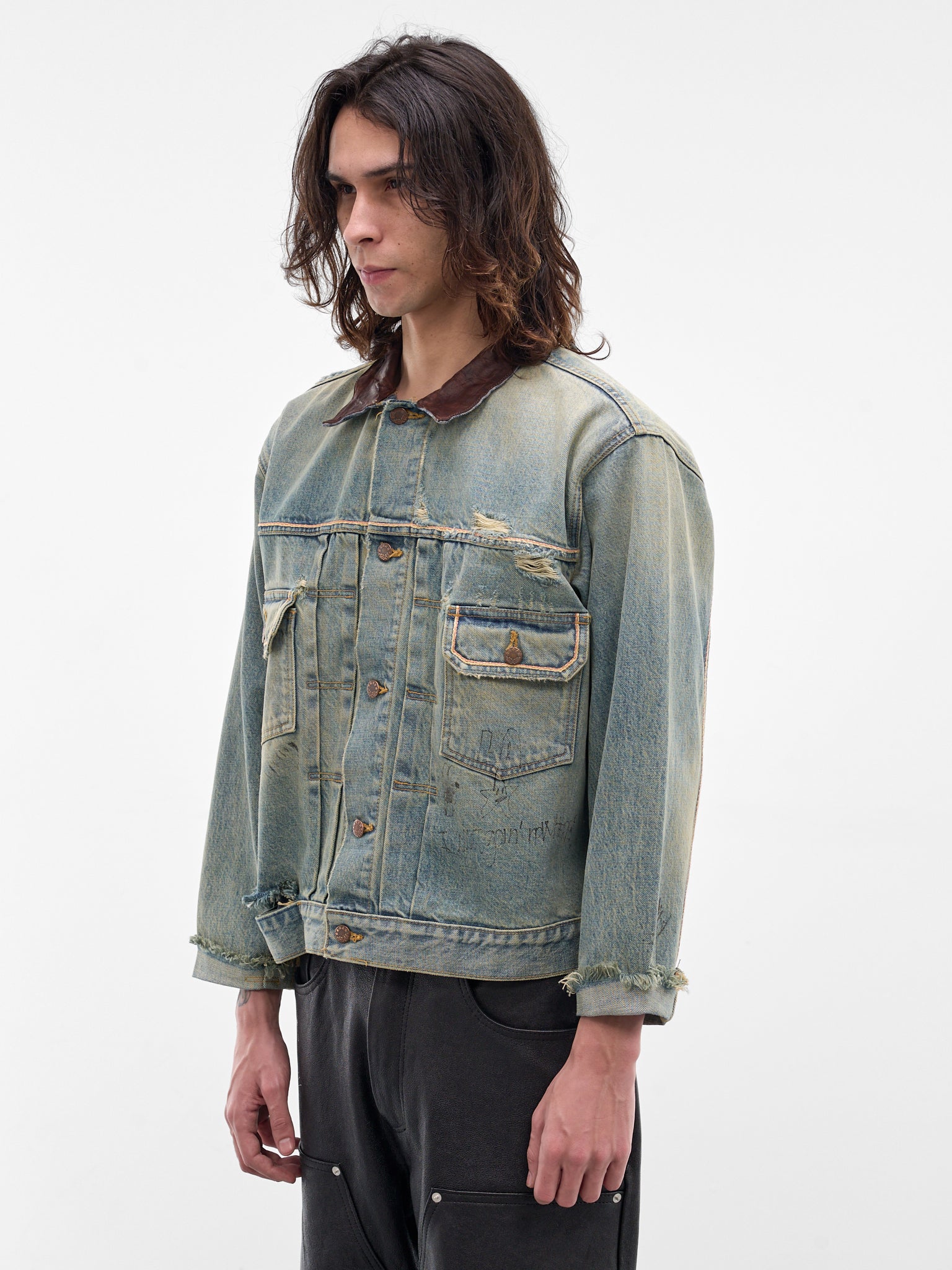 Blue Buffalo 66 Denim Jacket (7U003Q1010LDM-DENIM-BLUE)