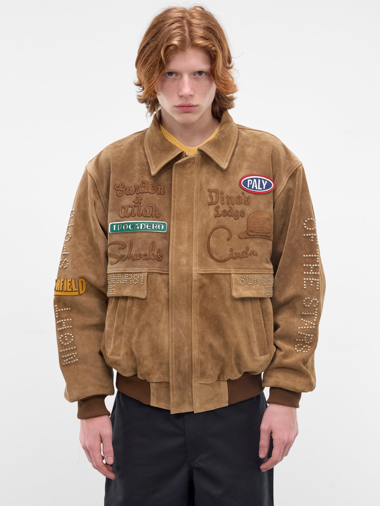 Sunset Blvd. Sponsored Suede Jacket (7U007Q1010TAN-TAN)