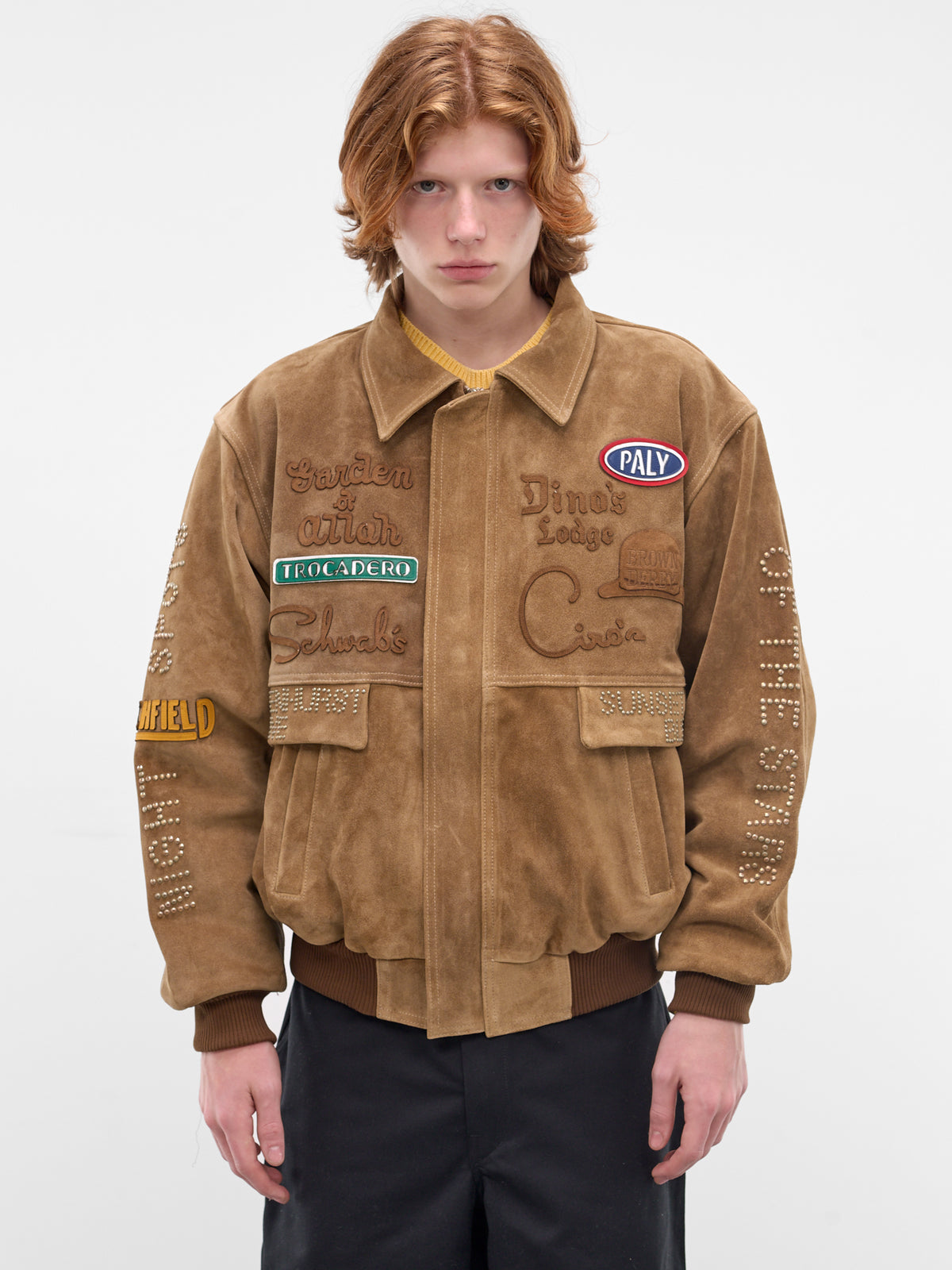 Sunset Blvd. Sponsored Suede Jacket (7U007Q1010TAN-TAN)