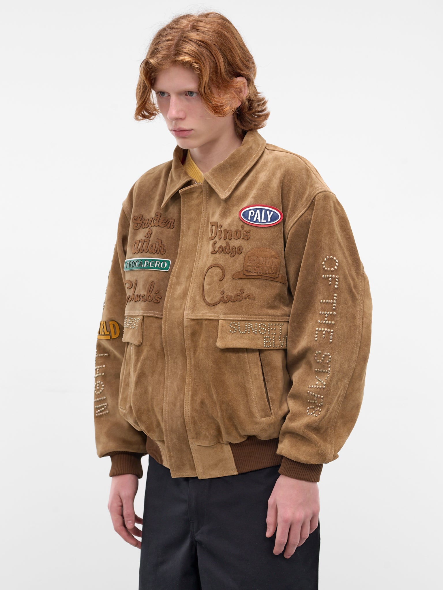 Sunset Blvd. Sponsored Suede Jacket (7U007Q1010TAN-TAN)