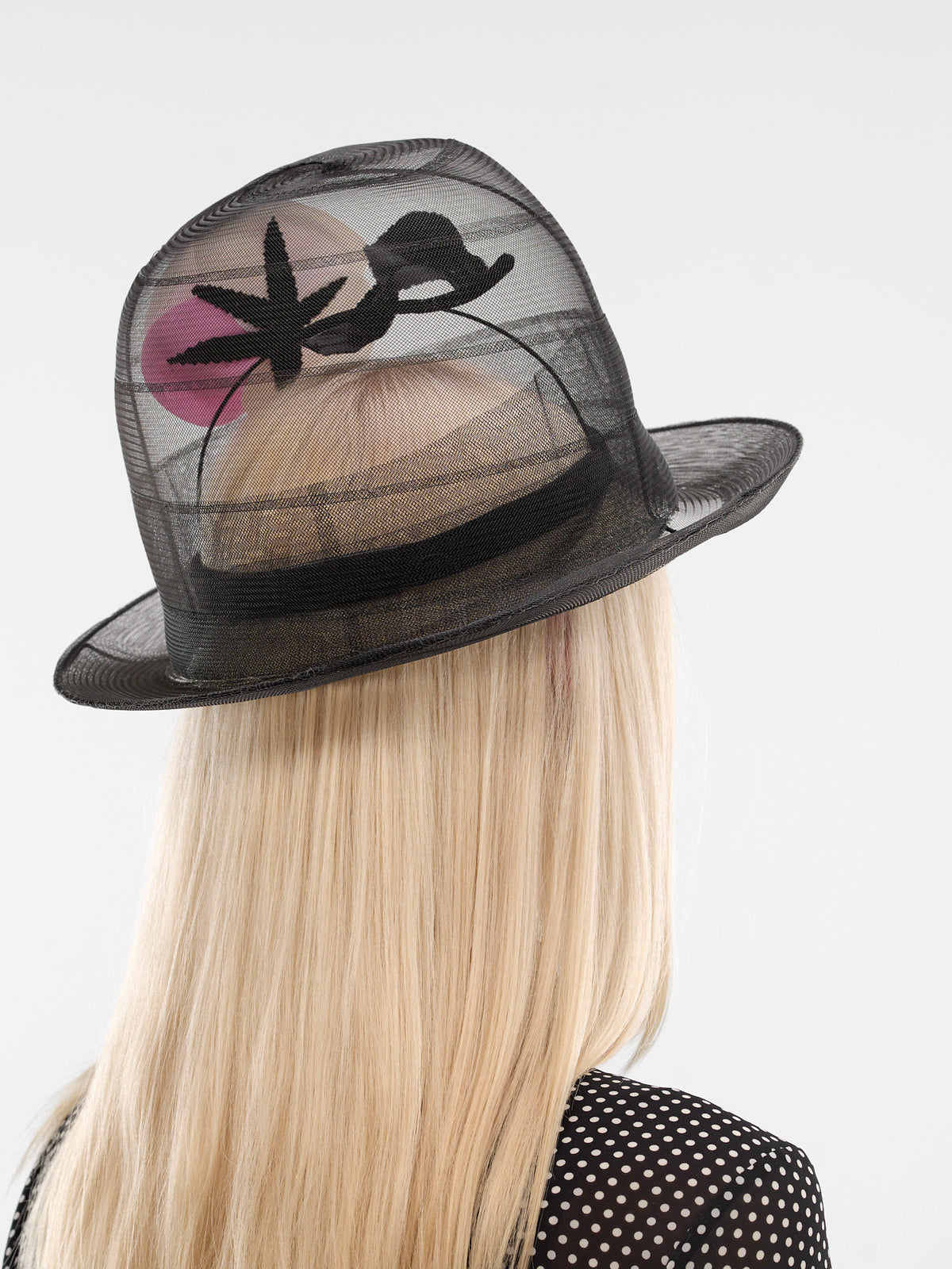 Layered Sculptural Entente Cordiale Hat (8-ENTENTE-CORDIALE-BLACK-PINK)