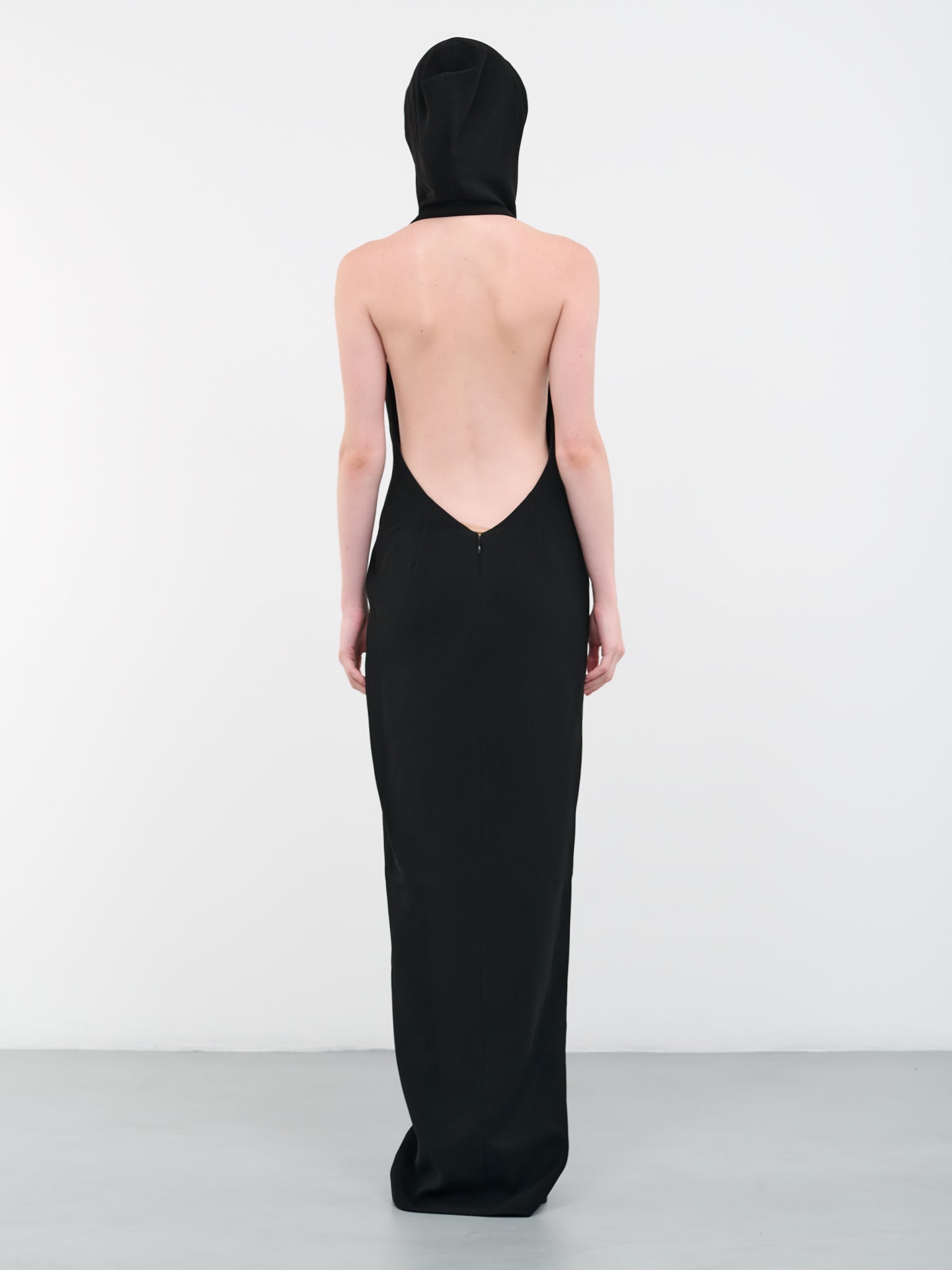 Hooded Maxi Dress (805-BLACK) Hooded Maxi Dress (805-BLACK)