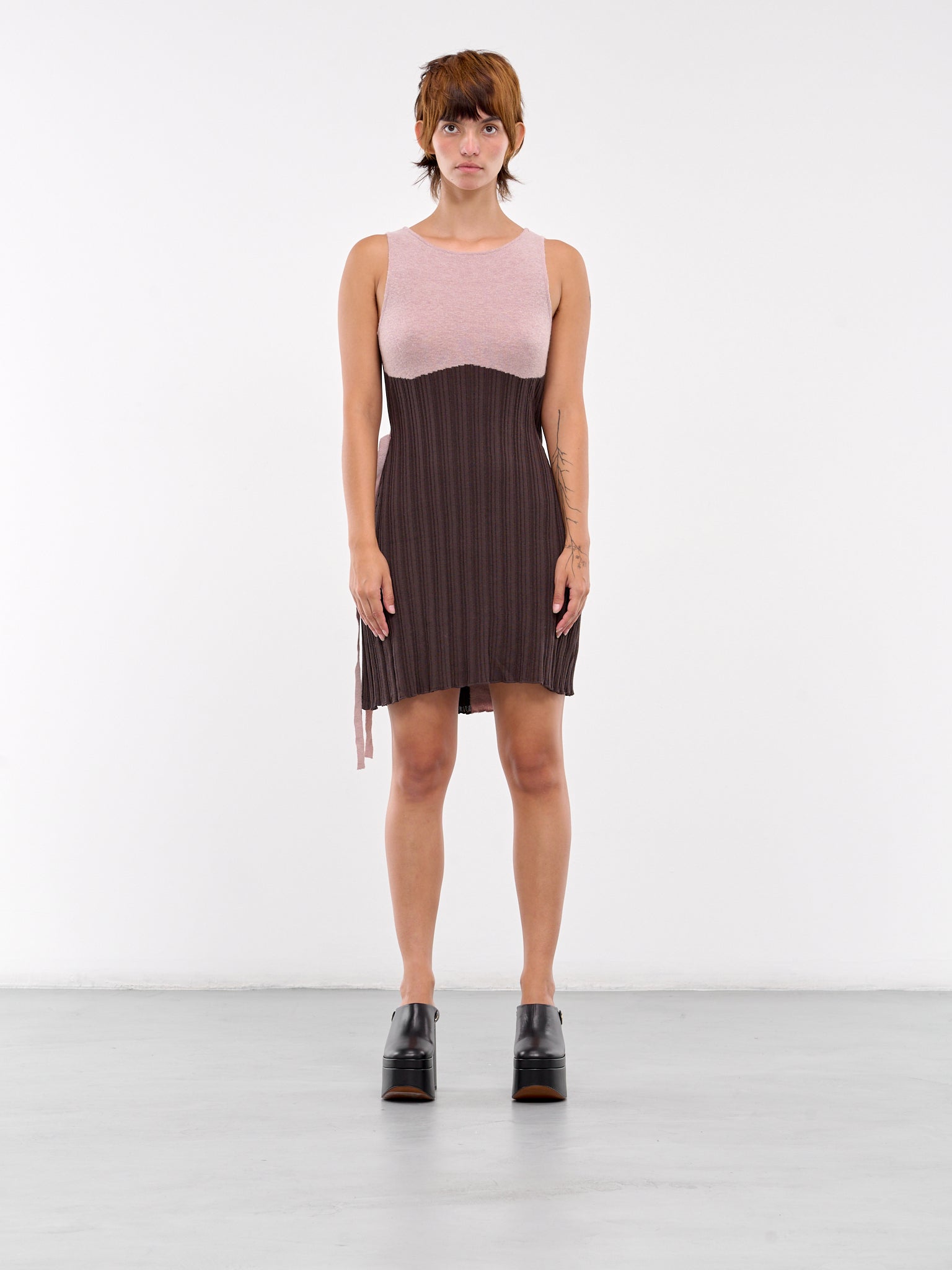 ECKHAUS LATTA | H.Lorenzo|Rib Knit Dress (8085-EL-F-FOSSIL), S / FOSSIL ECKHAUS LATTA | H.Lorenzo|Rib Knit Dress (8085-EL-F-FOSSIL), S / FOSSIL