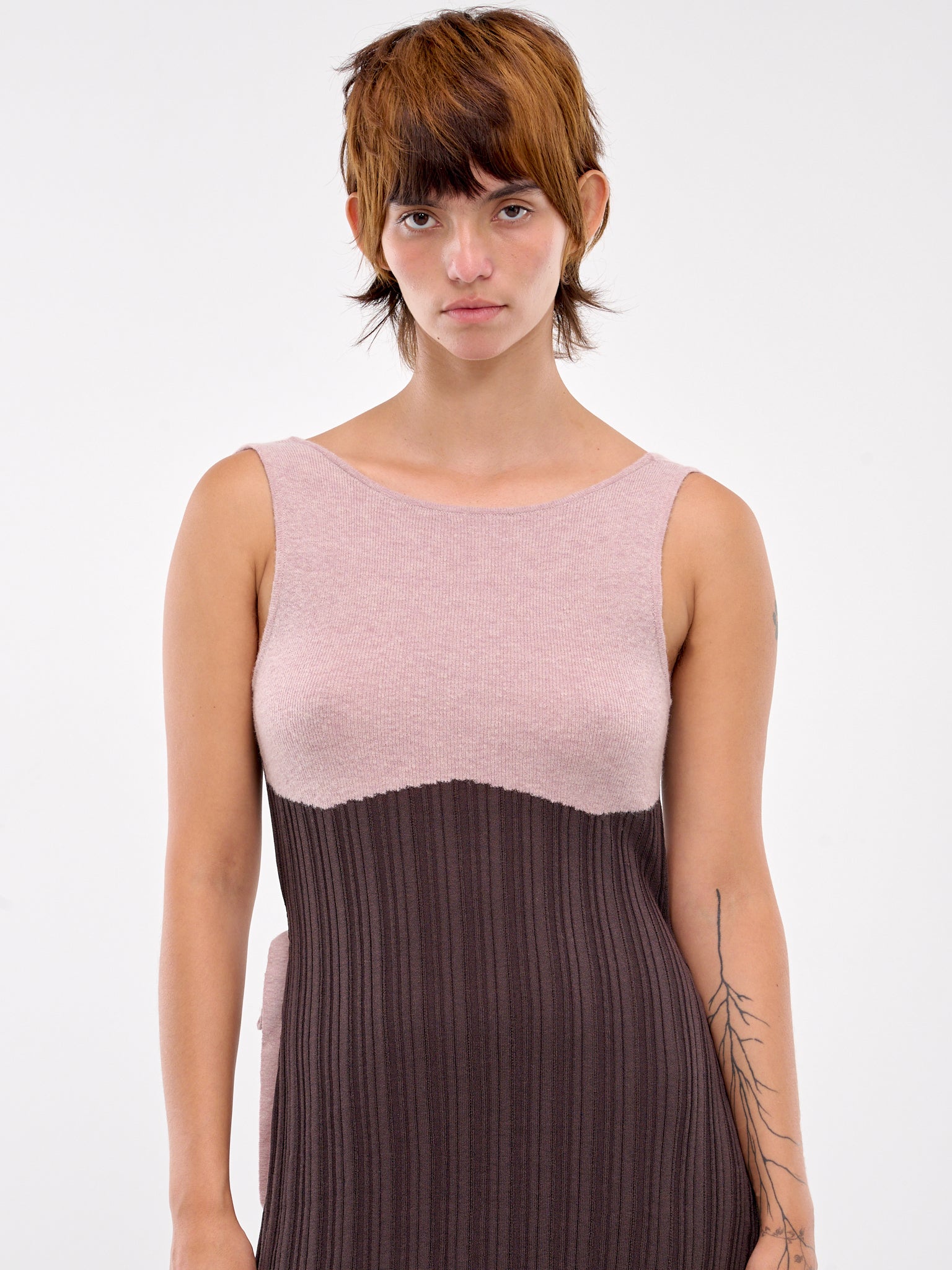 ECKHAUS LATTA | H.Lorenzo|Rib Knit Dress (8085-EL-F-FOSSIL), S / FOSSIL ECKHAUS LATTA | H.Lorenzo|Rib Knit Dress (8085-EL-F-FOSSIL), S / FOSSIL