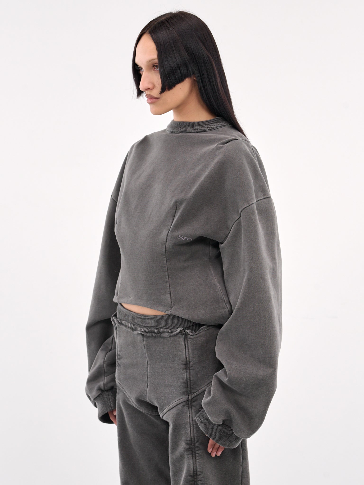 Corset Crewneck (809-712-MODIFIED-BLACK)