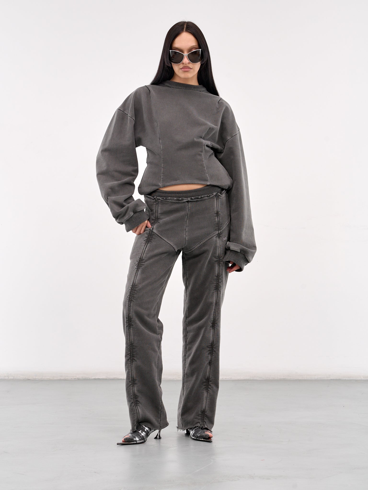 Corset Crewneck (809-712-MODIFIED-BLACK)