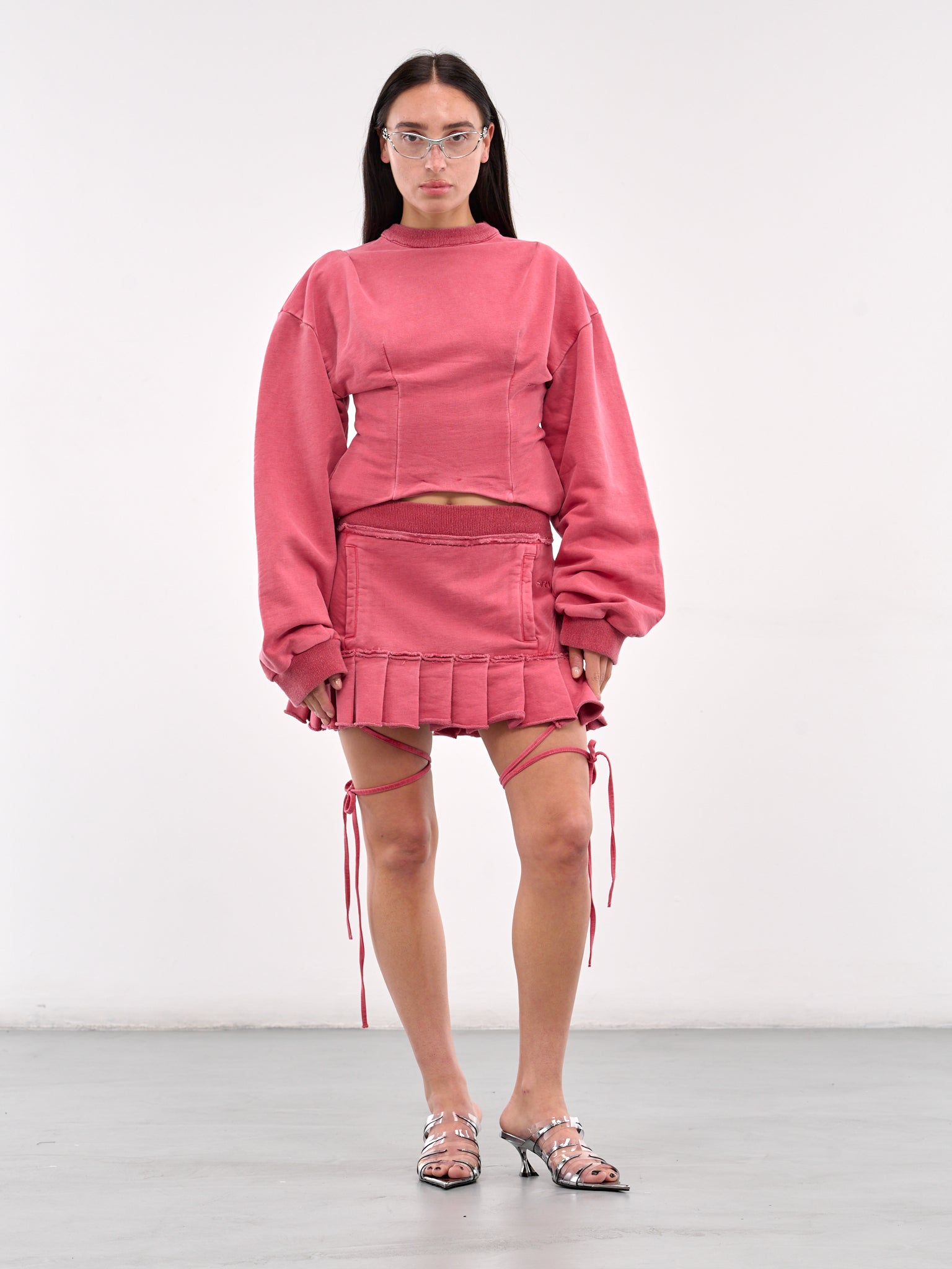 Corset Crewneck (809-712-MODIFIED-RED)