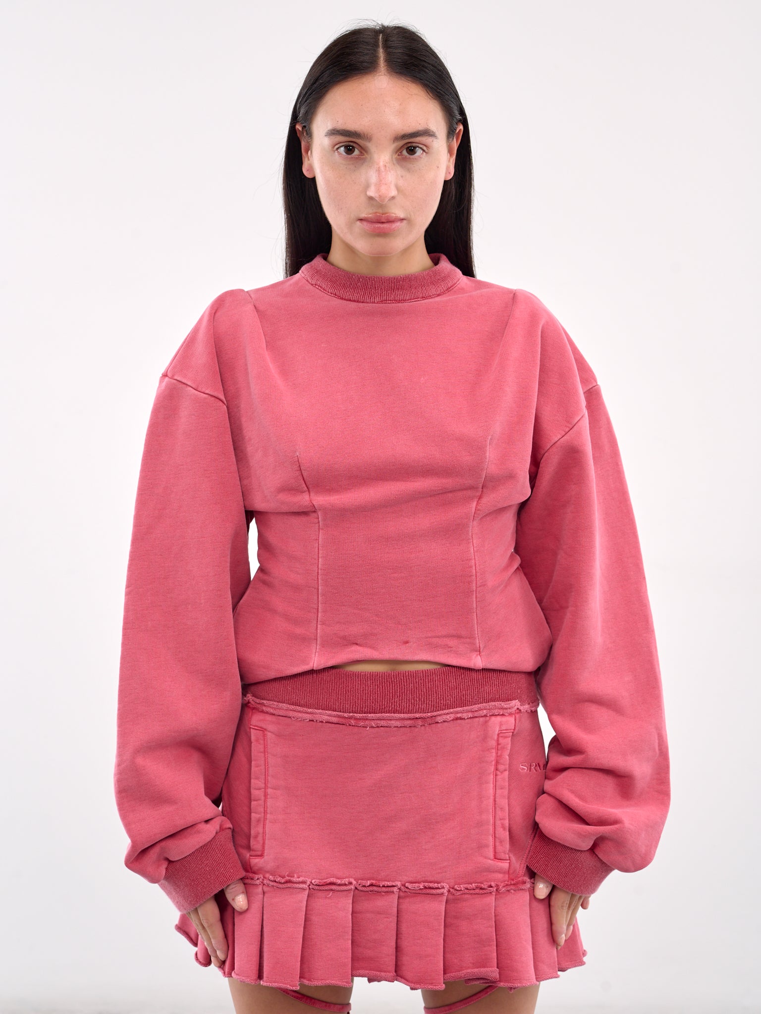 Corset Crewneck (809-712-MODIFIED-RED)