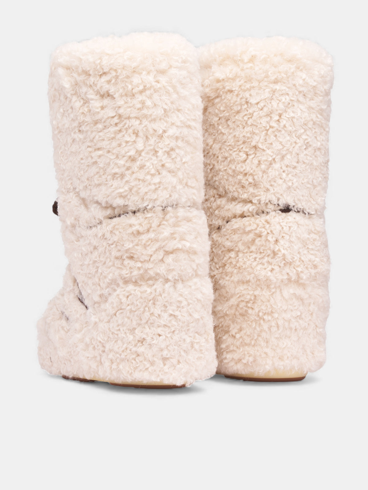 Ecru Icon Curly Extra Boots (0D1403070-L007-ECRU)