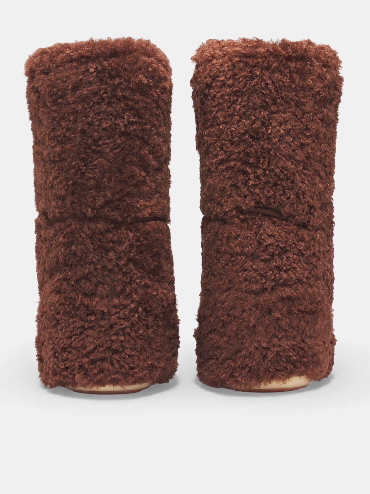 Brown Icon Curly Extra Boots (80D1403070-M010-DARK-BROWN