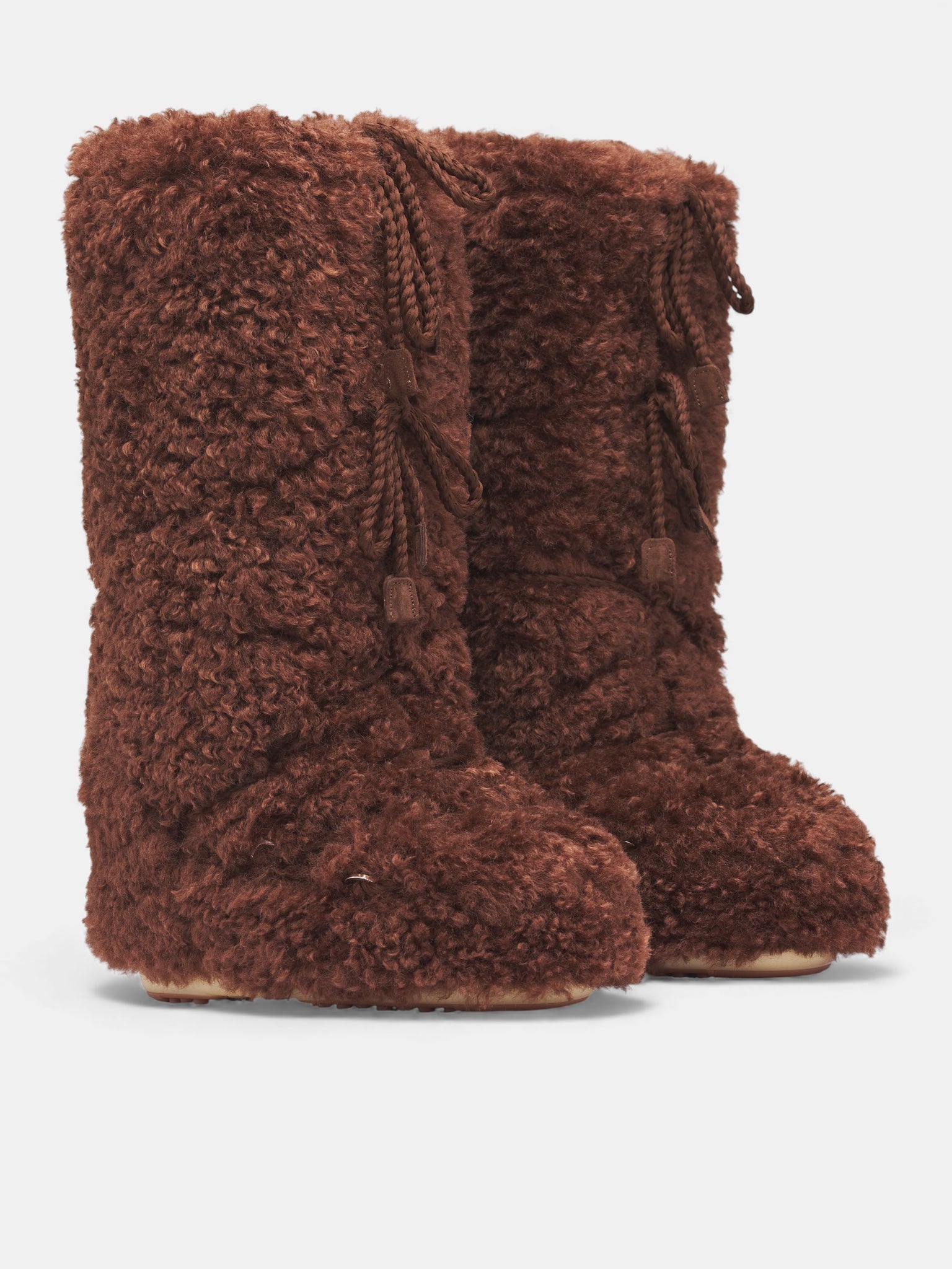 Brown Icon Curly Extra Boots (80D1403070-M010-DARK-BROWN