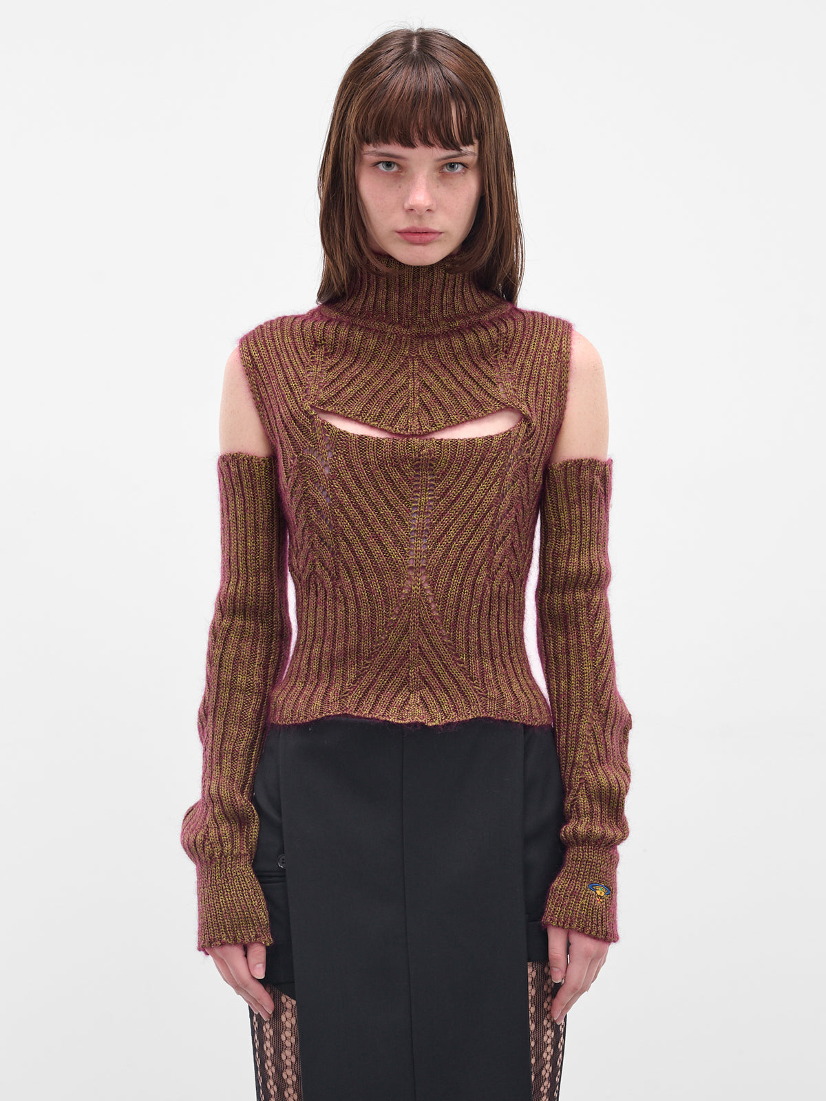 Brown Mary Army Warmers (8109000O-Y0040-R401-GOLD)