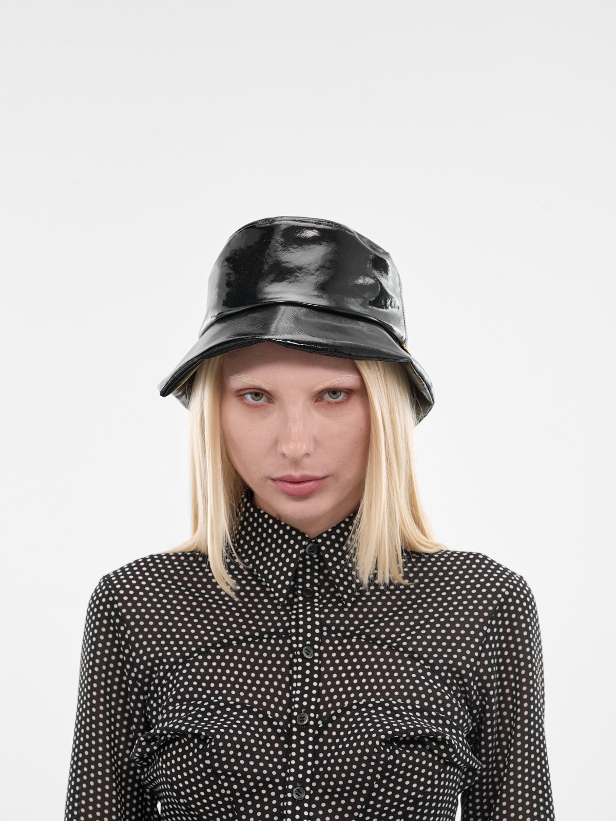 Black Vinyl Vincennes Bucket Hat (812-VINCENNES-BLACK)