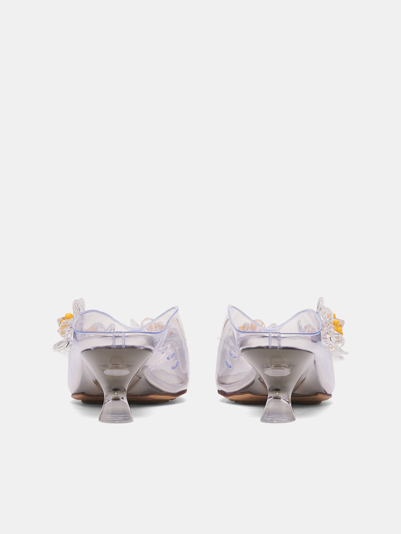 BOTTEGA VENETA Transparent Heeled Mules | H.Lorenzo - back