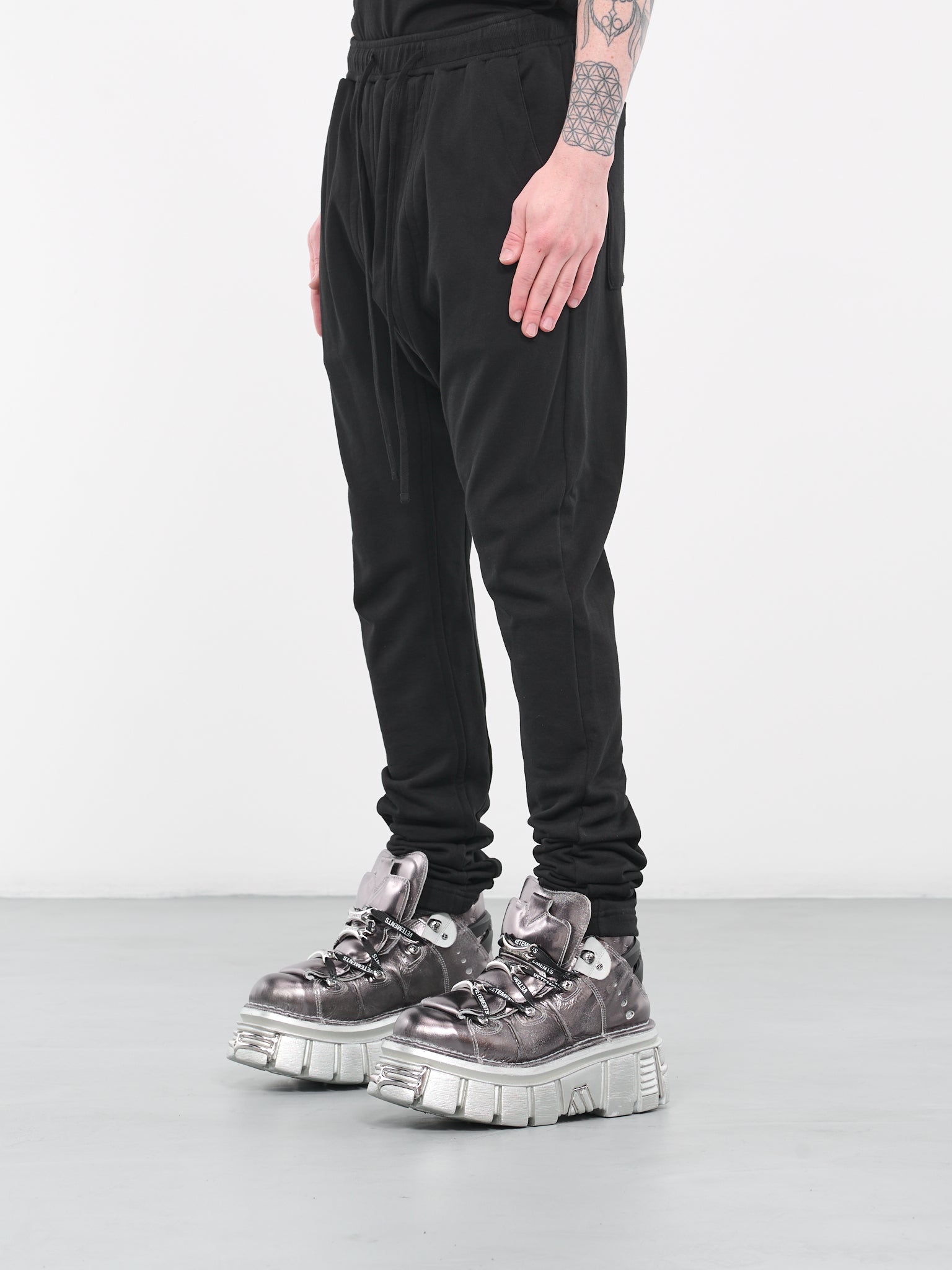 Rib Jersey Joggers (836PAM6-BLACK)