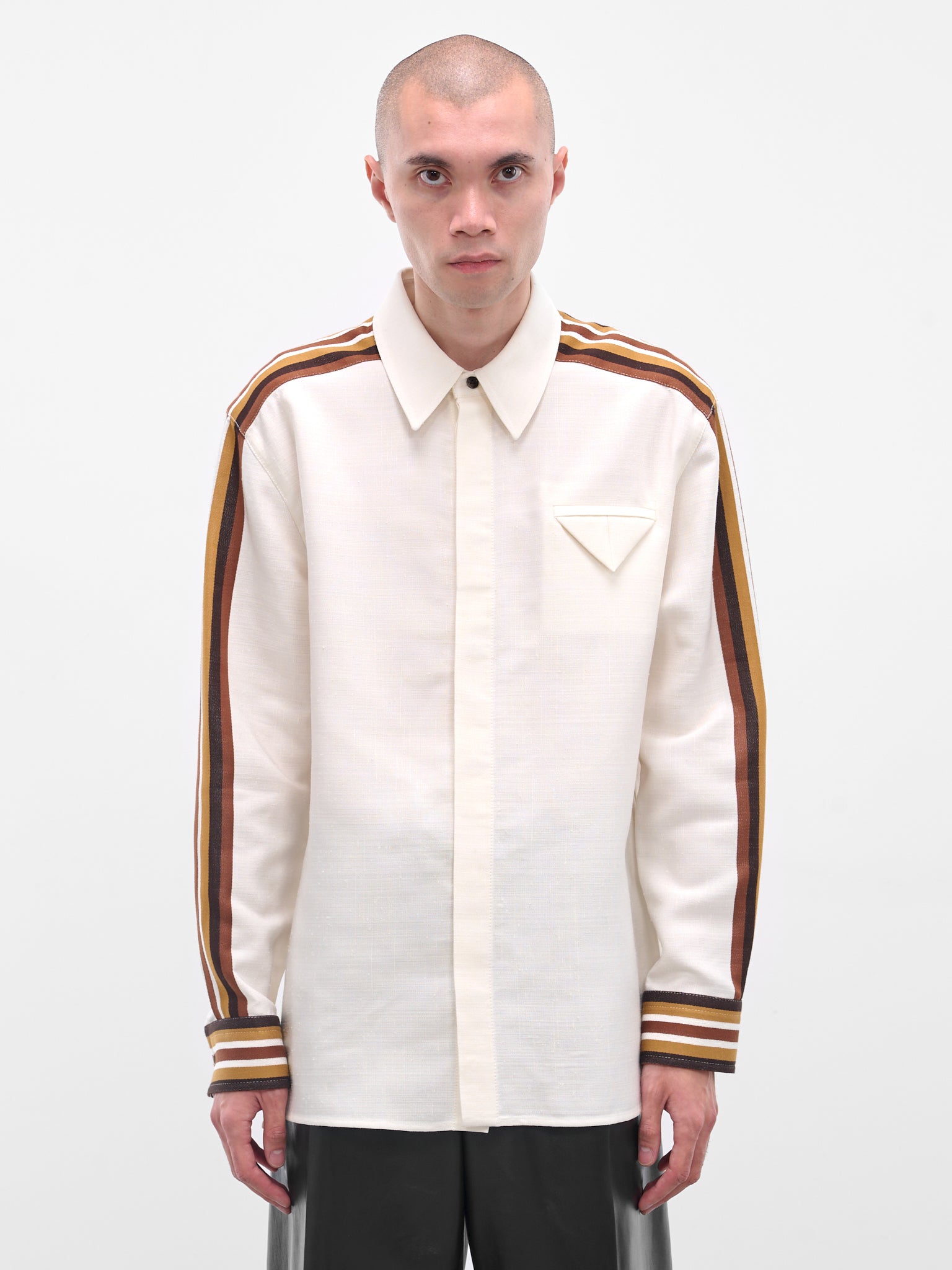BOTTEGA VENETA Stripe Sleeve Shirt | H.Lorenzo - front