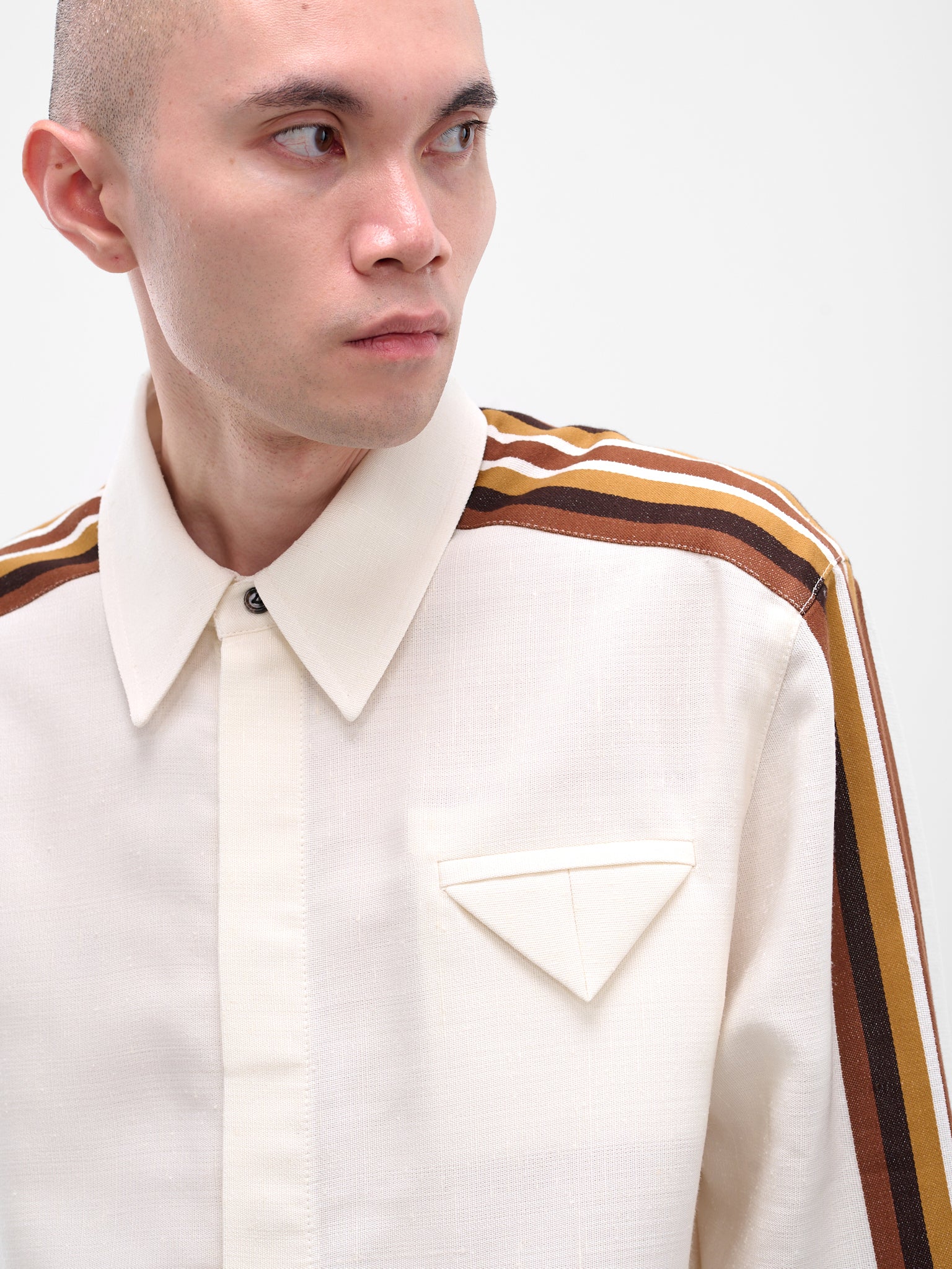 BOTTEGA VENETA Stripe Sleeve Shirt | H.Lorenzo - detail 1