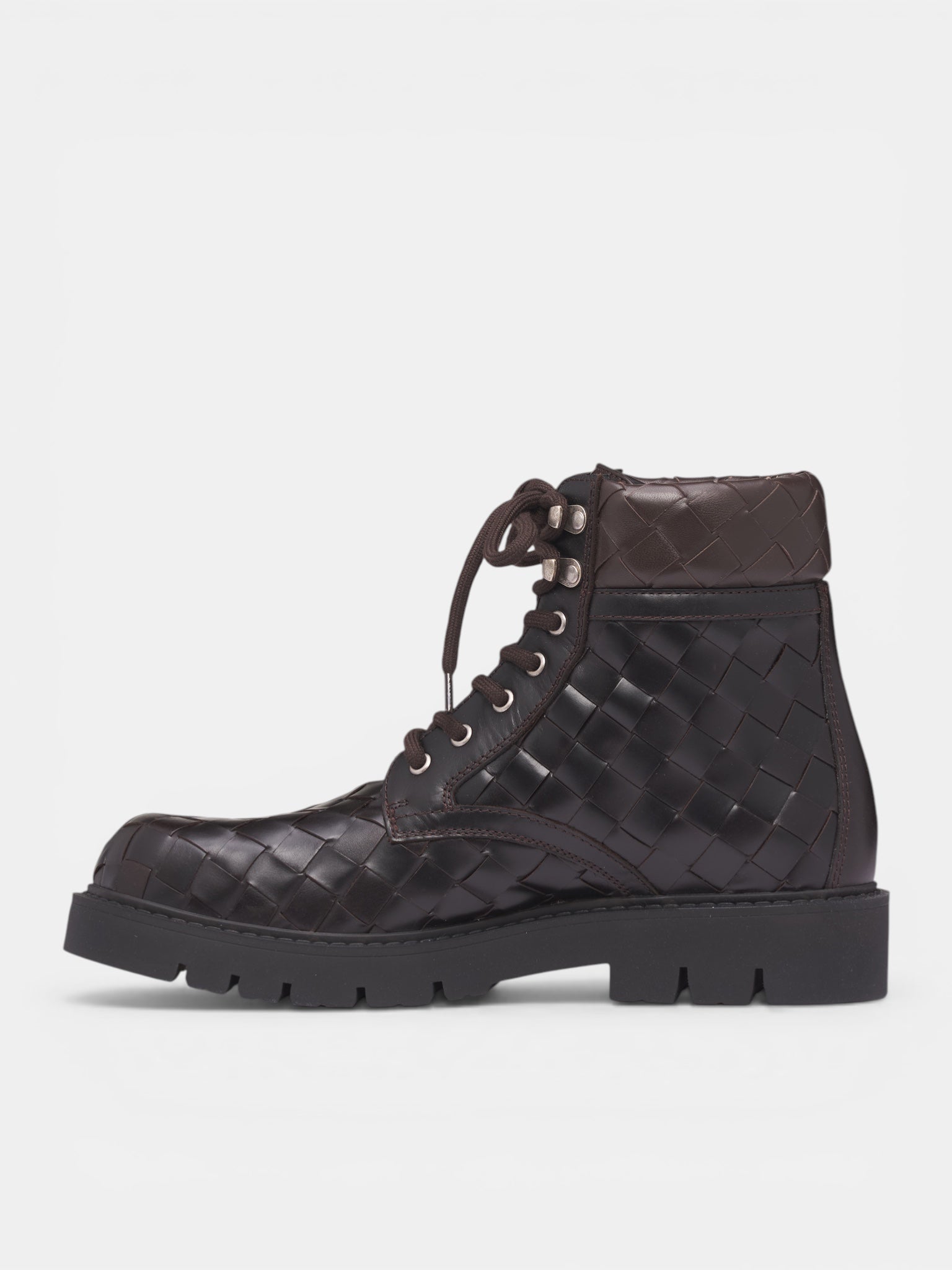 Intrecciato Lambskin Ankle Boots (837876V2WTA-2113-METAL-LOLLIPO)
