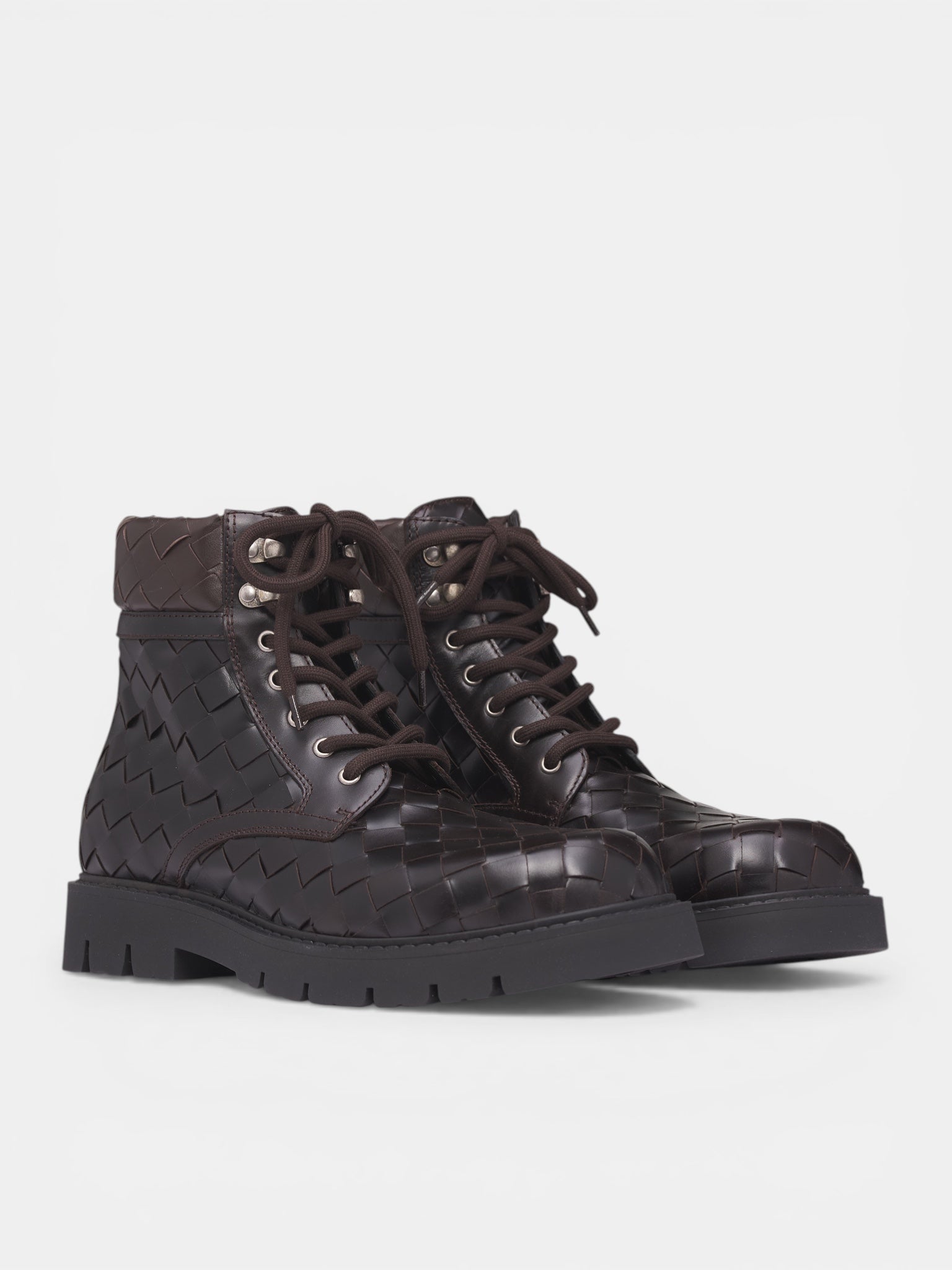 Intrecciato Lambskin Ankle Boots (837876V2WTA-2113-METAL-LOLLIPO)