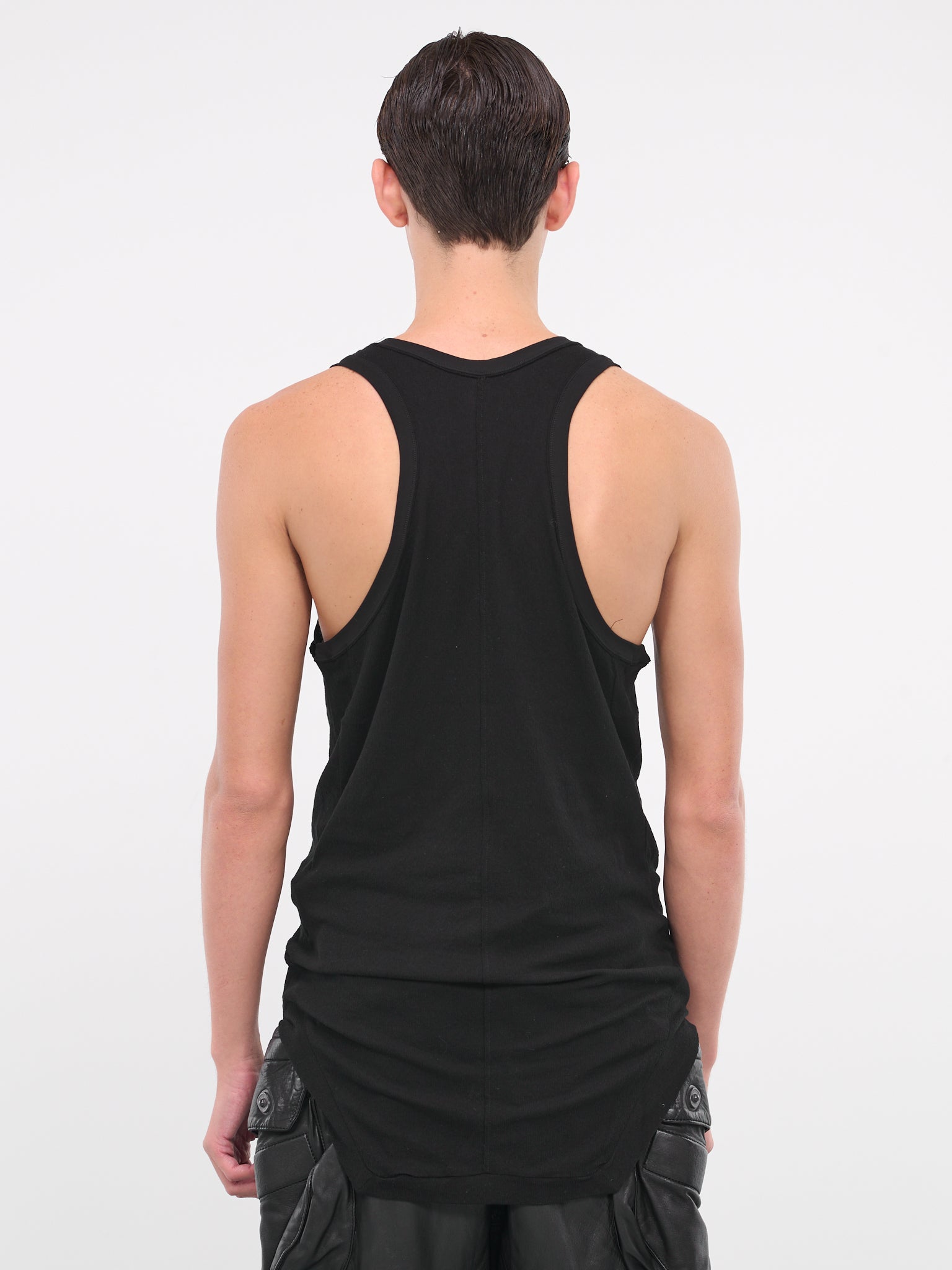 Seam Chiffon Tank (837CUM9-BLACK)
