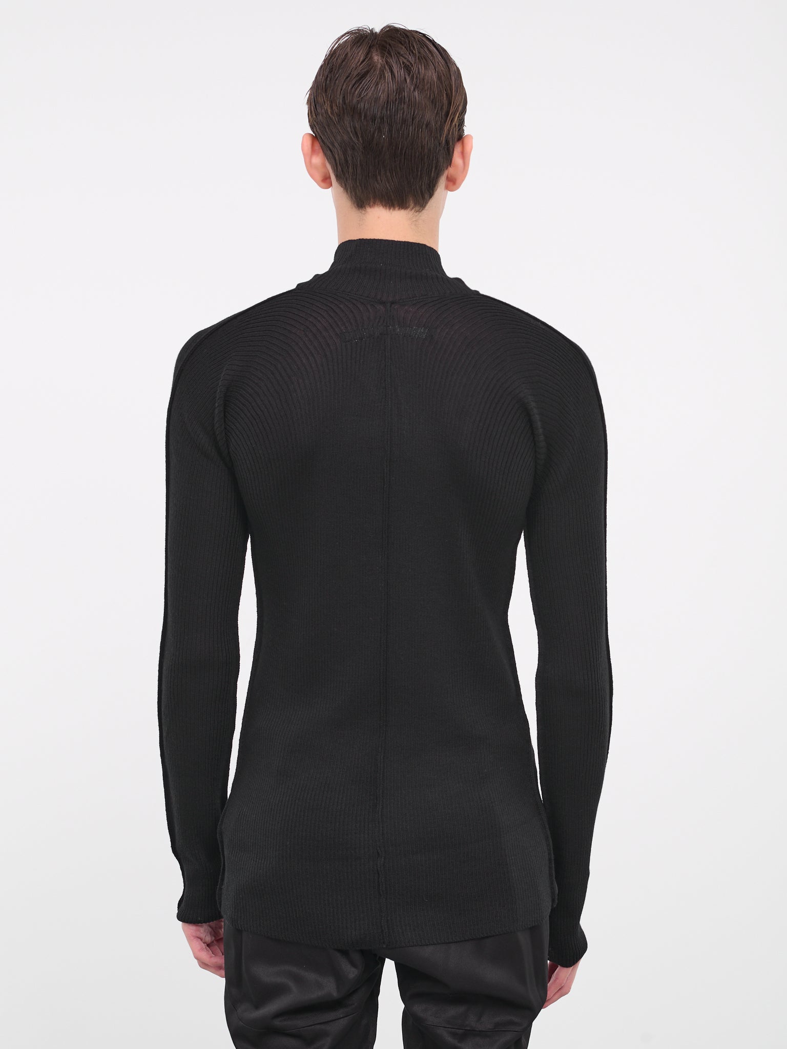 Seam Knit Sweater (837KNM1-BLACK)