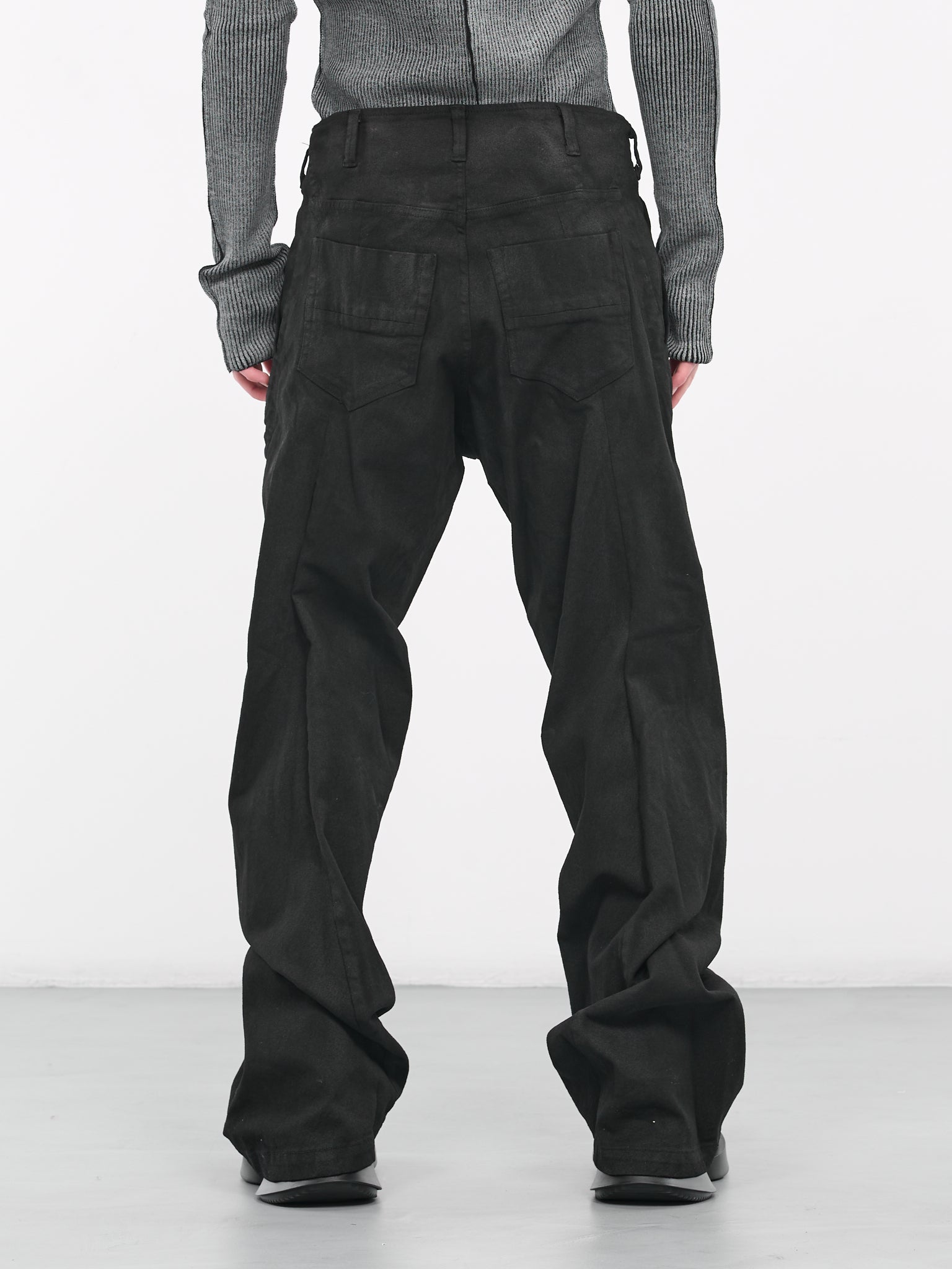 Edge Seam Baggy Pants (837PAM7-C-BLACK)