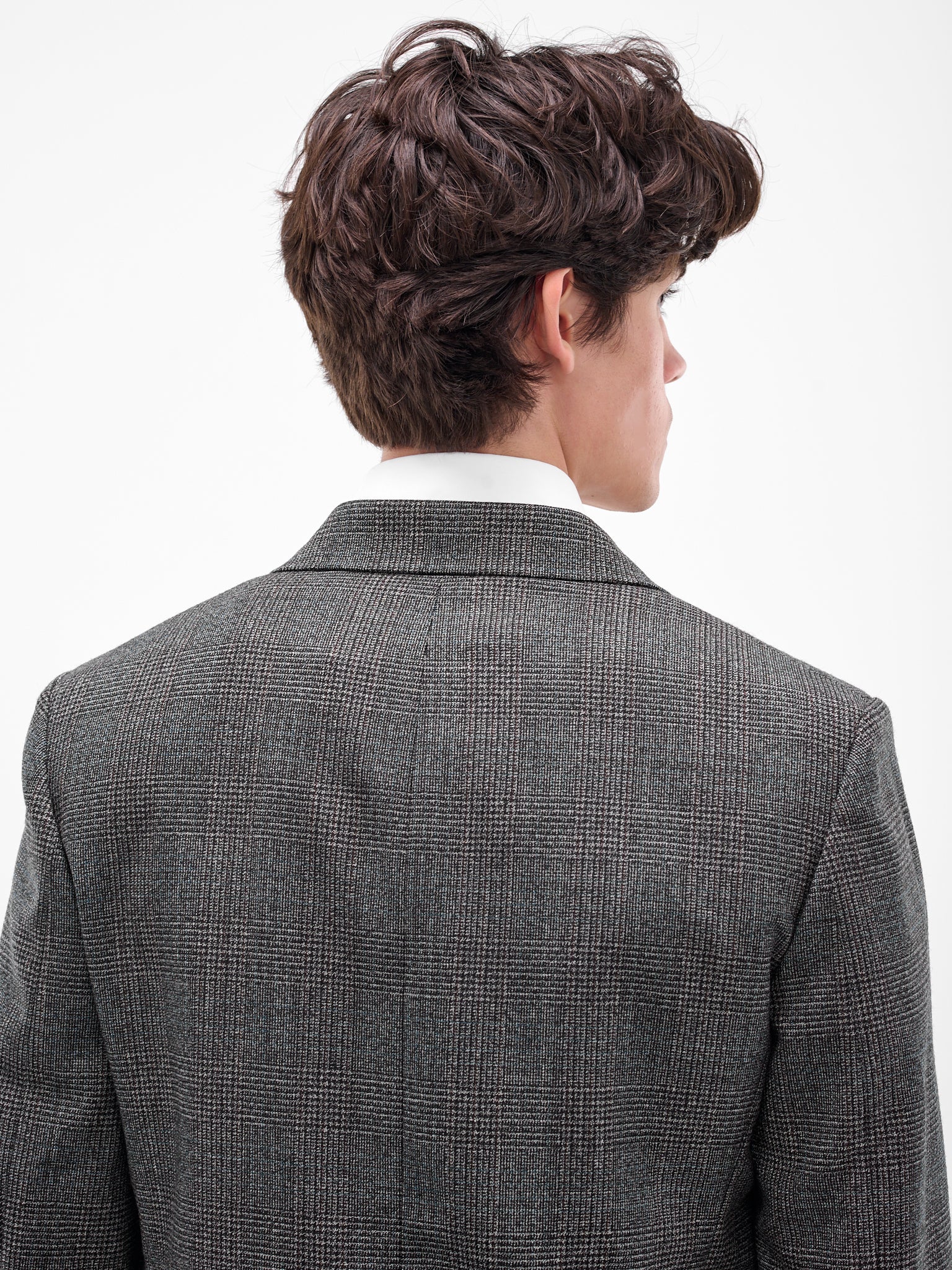 Gray Prince Of Wales Blazer (841512V5P60-1071-BLACK-CHALK-B)