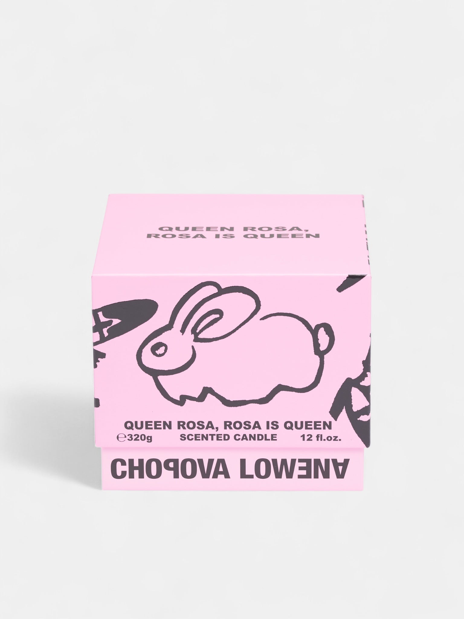 'Queen Rose, Rosa Is Queen' Scented Candle (8416-QUEEN-ROSA-PINK)