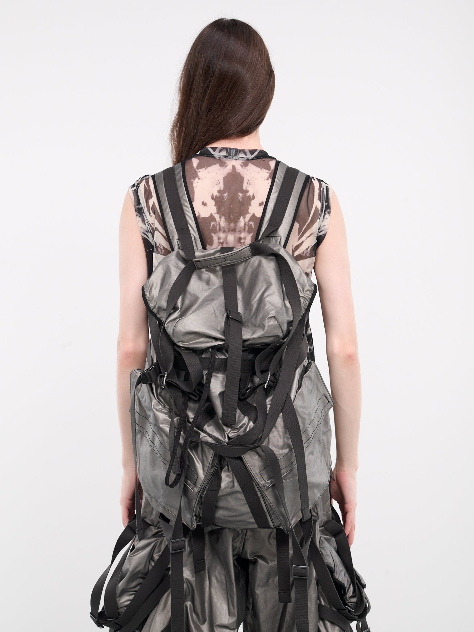 Multi-Pocket Backpack (857BGU1-S-SILVER-GRAY) Multi-Pocket Backpack (857BGU1-S-SILVER-GRAY)