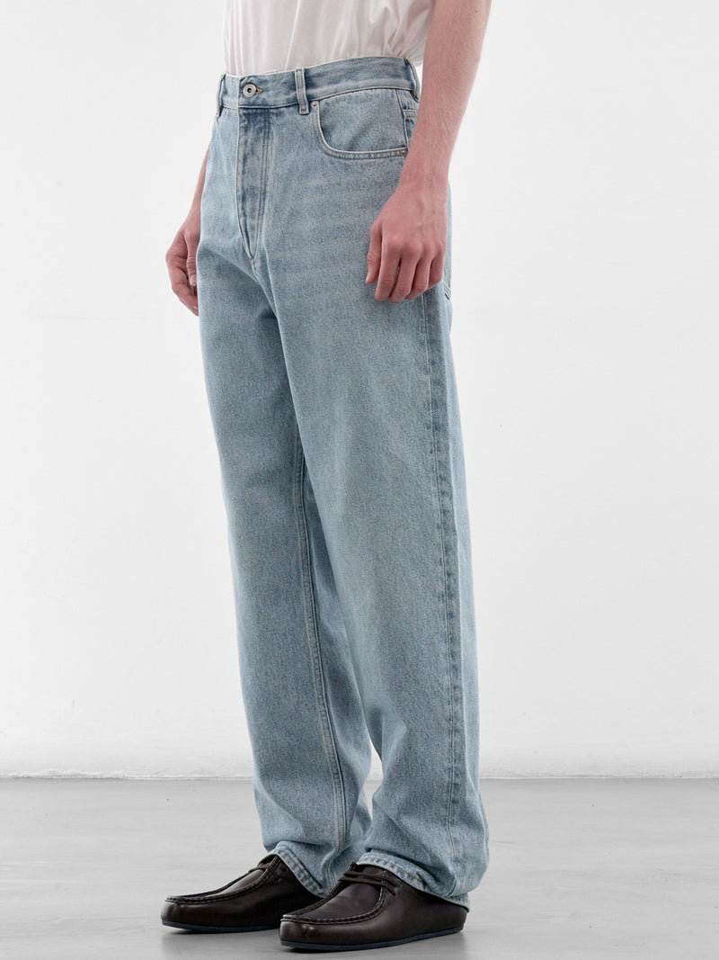 Blue Denim Wide Leg Jeans (859749749V69R0-4946-LIGHT-BLEA)