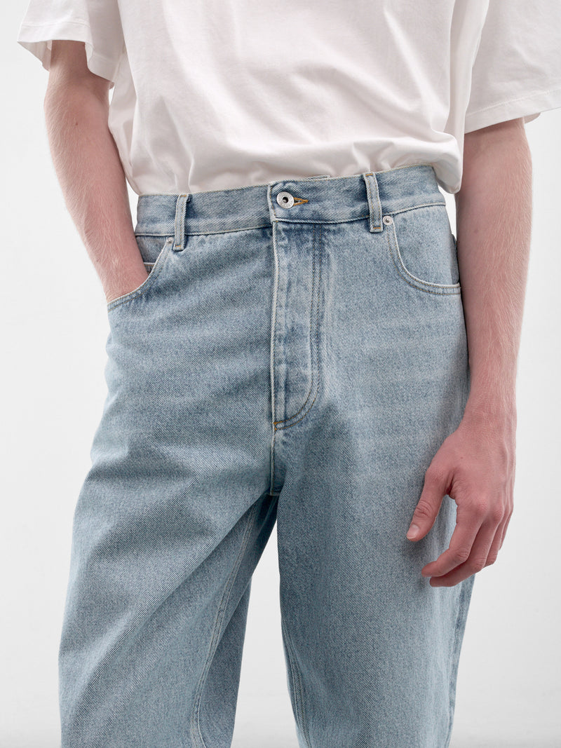 Blue Denim Wide Leg Jeans (859749749V69R0-4946-LIGHT-BLEA)