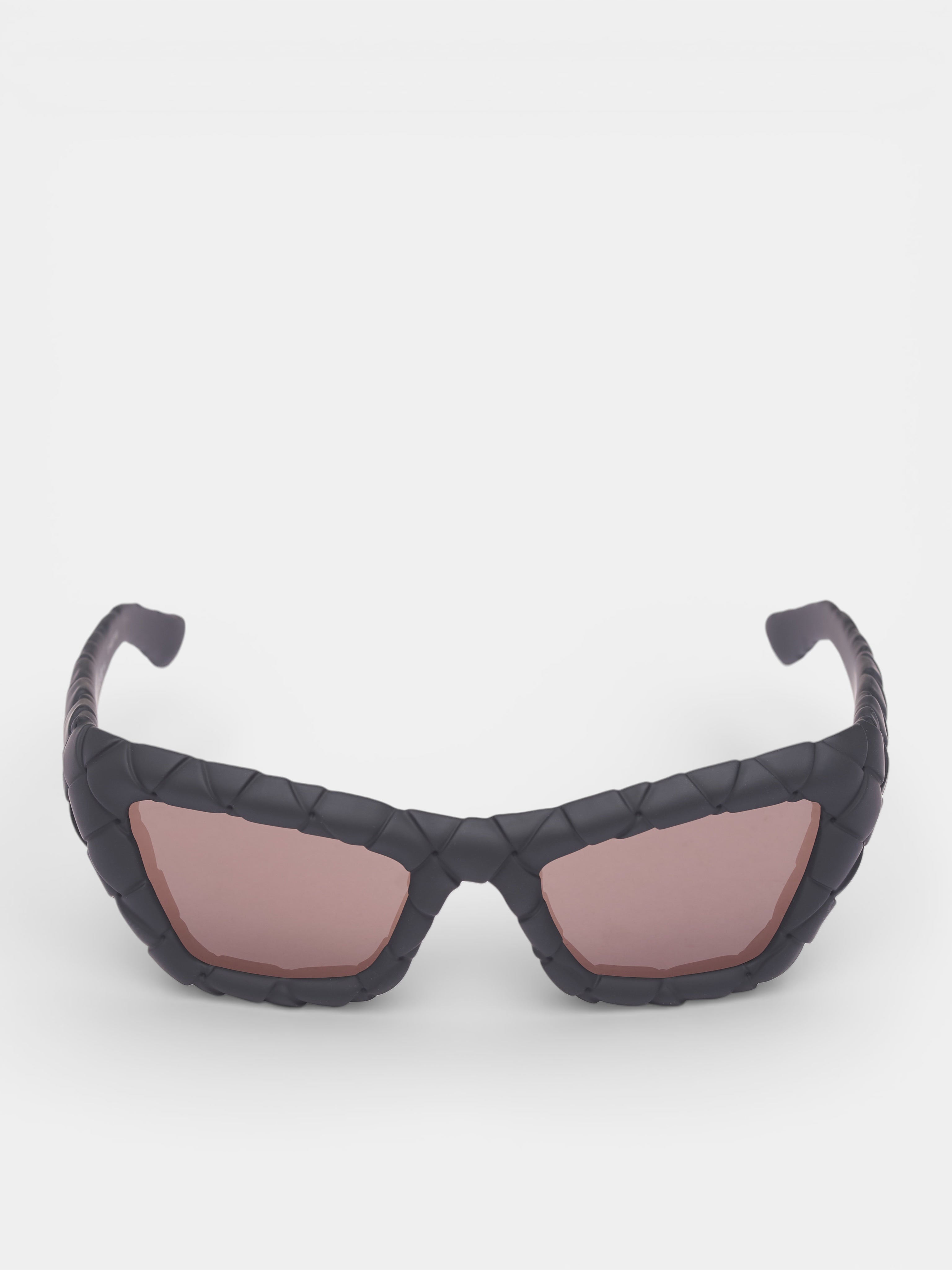 Black Intrecciato Cat-Eye Sunglasses (861358-VBL80-1049-FONDANT)