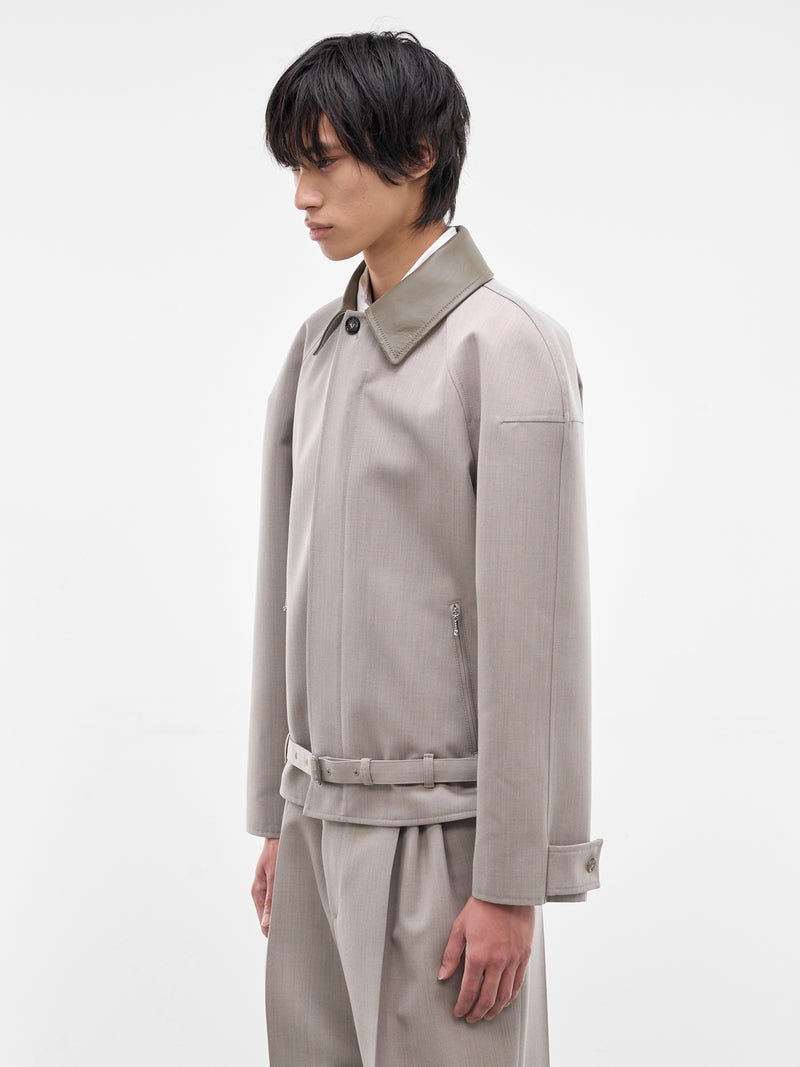 Stone Wool Melange Blouson (861962V6DE0004-STONE-MELANGE)