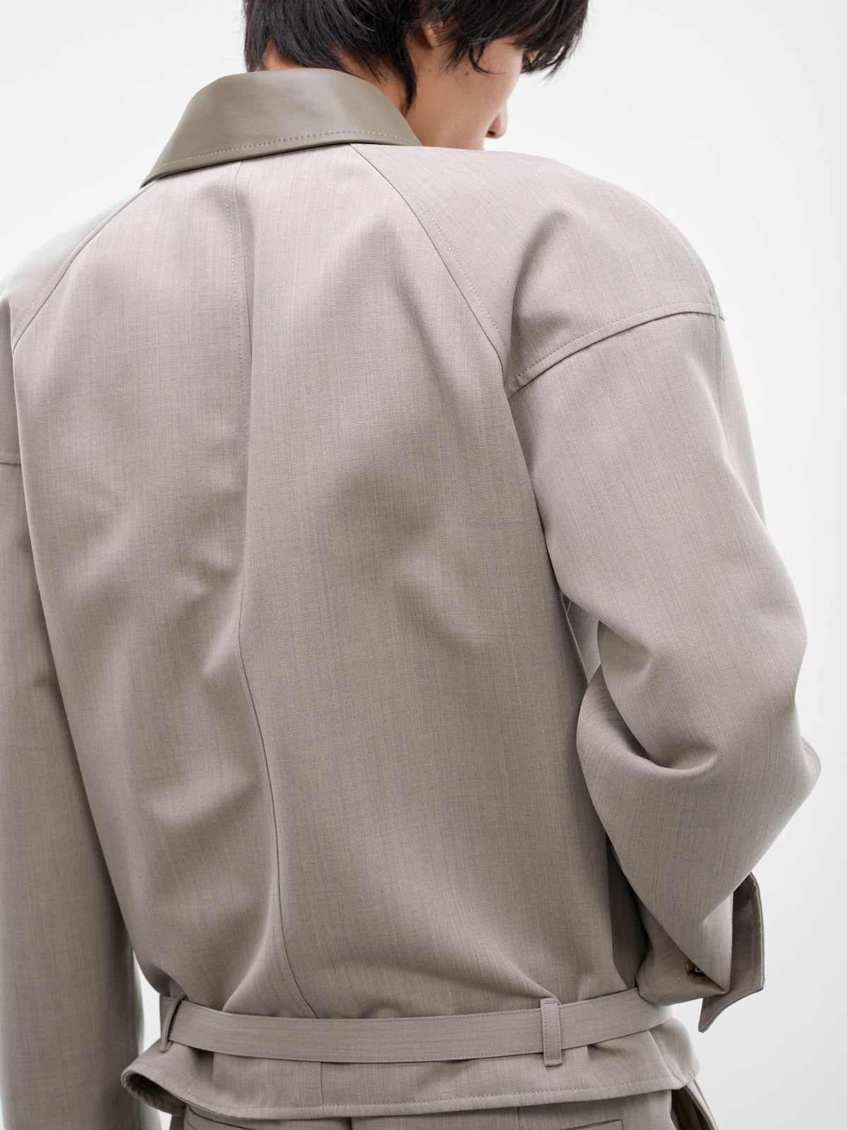 Stone Wool Melange Blouson (861962V6DE0004-STONE-MELANGE)