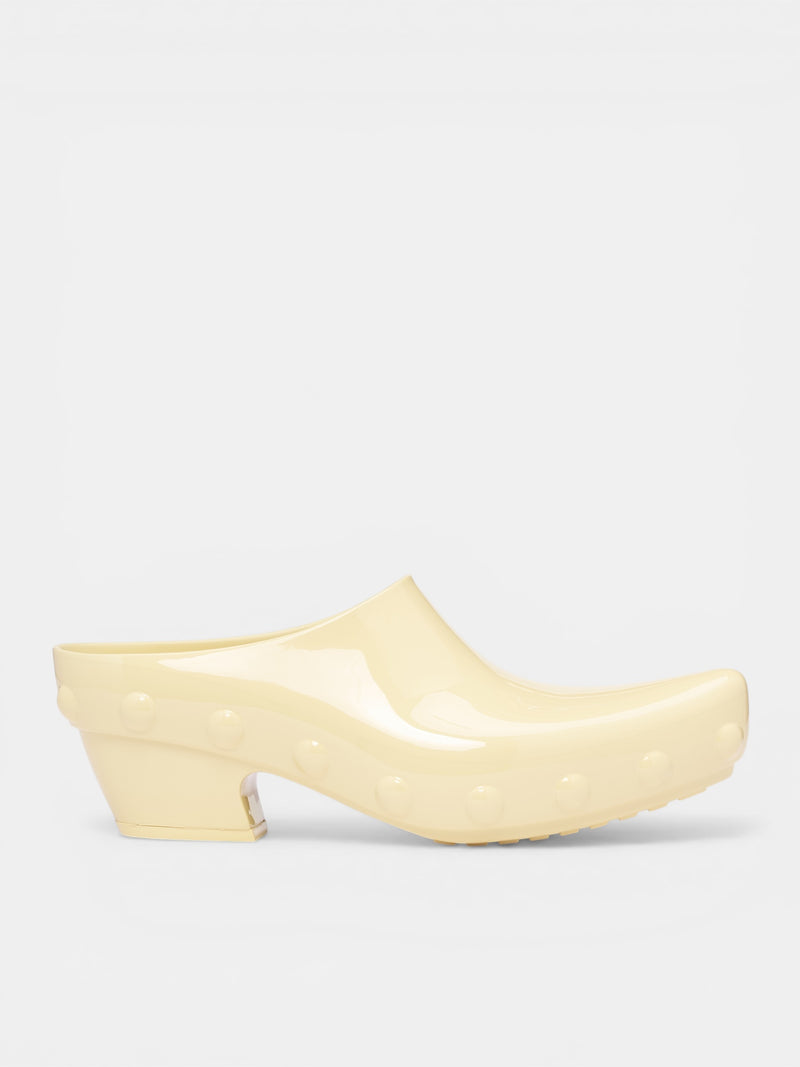 Butter Yellow Rubber Mule Clogs (868075V2AS0003-BUTTER-YELLOW)