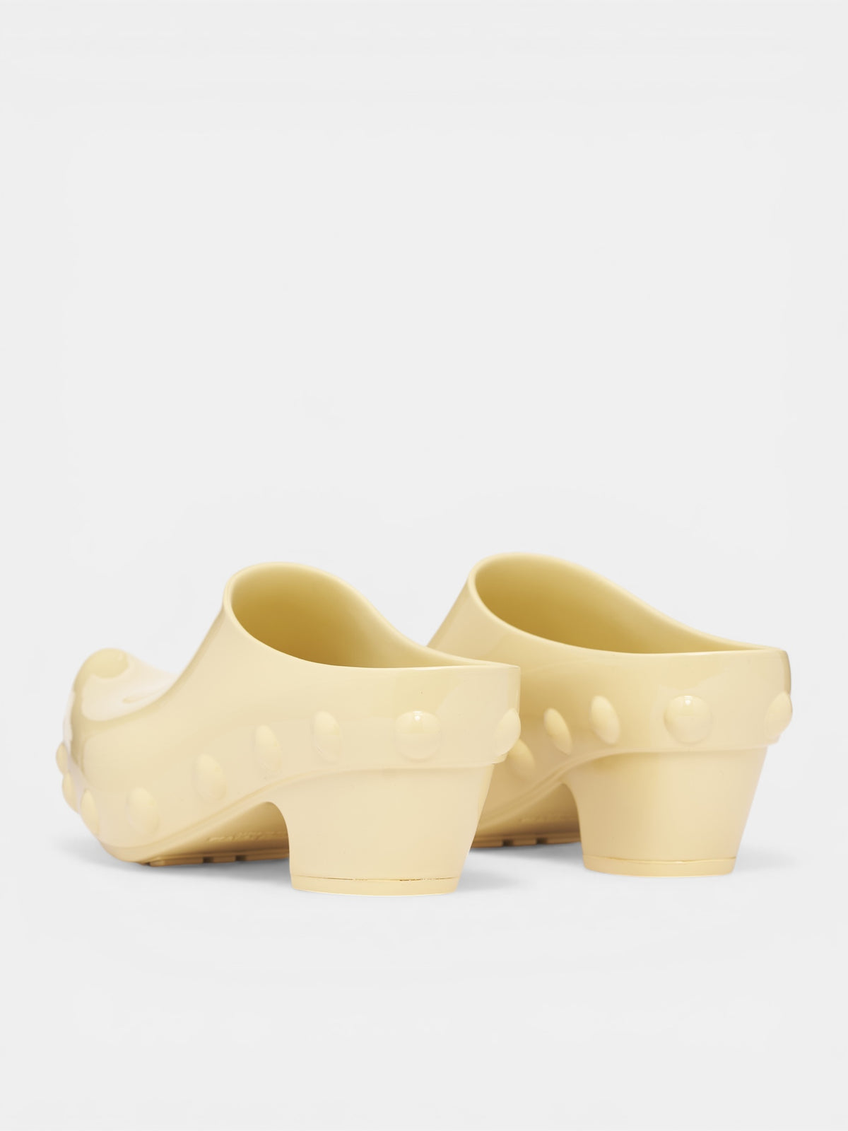 Butter Yellow Rubber Mule Clogs (868075V2AS0003-BUTTER-YELLOW)