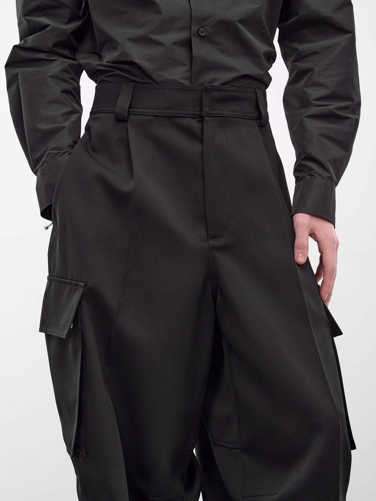 BOTTEGA VENETA Black Cargo Pants | H.Lorenzo - detail 1