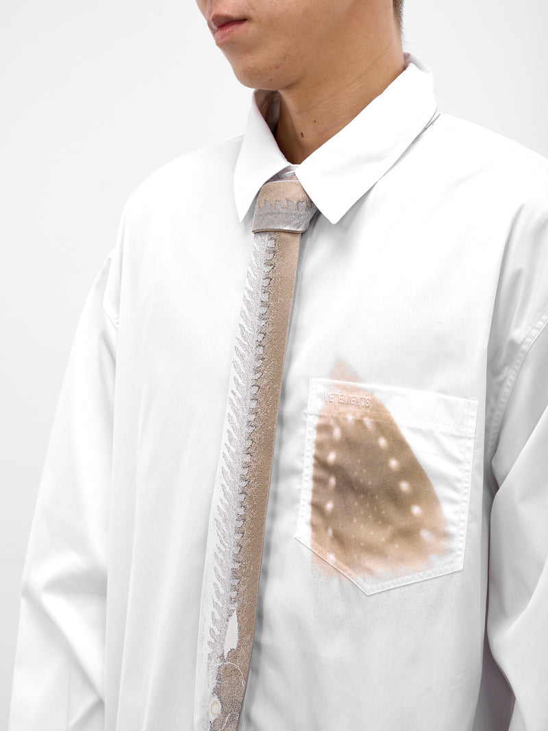 DOUBLET Fish Bone Graphic Necktie | H.Lorenzo - side