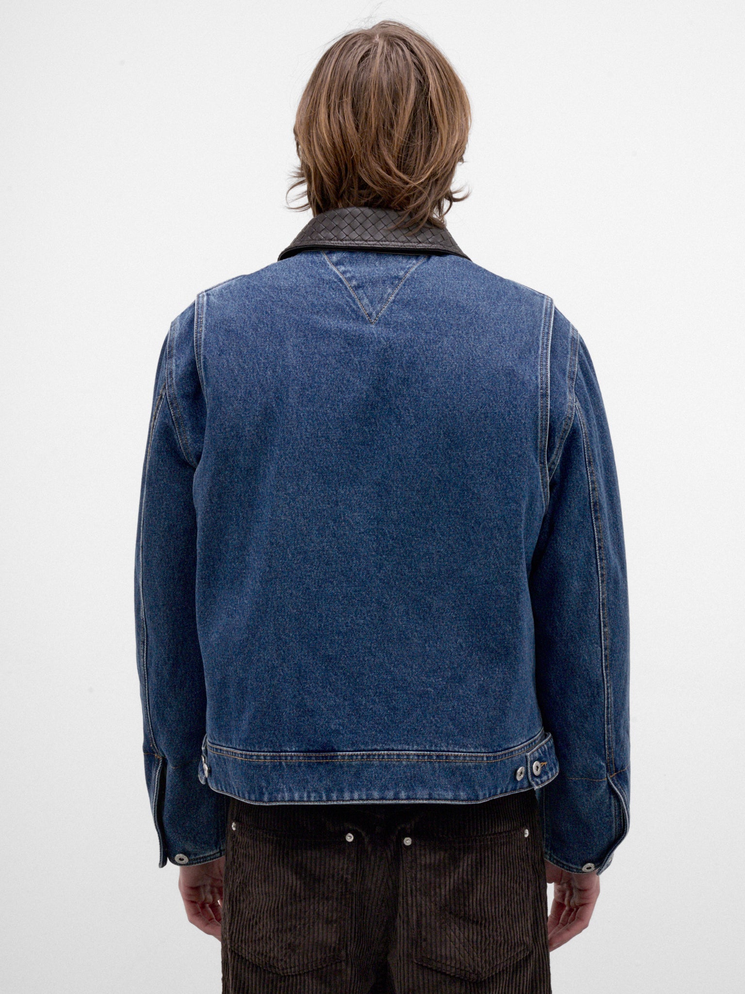Blue Cotton Denim Work Jacket (873081V69P0-4300-MID-BLUE)