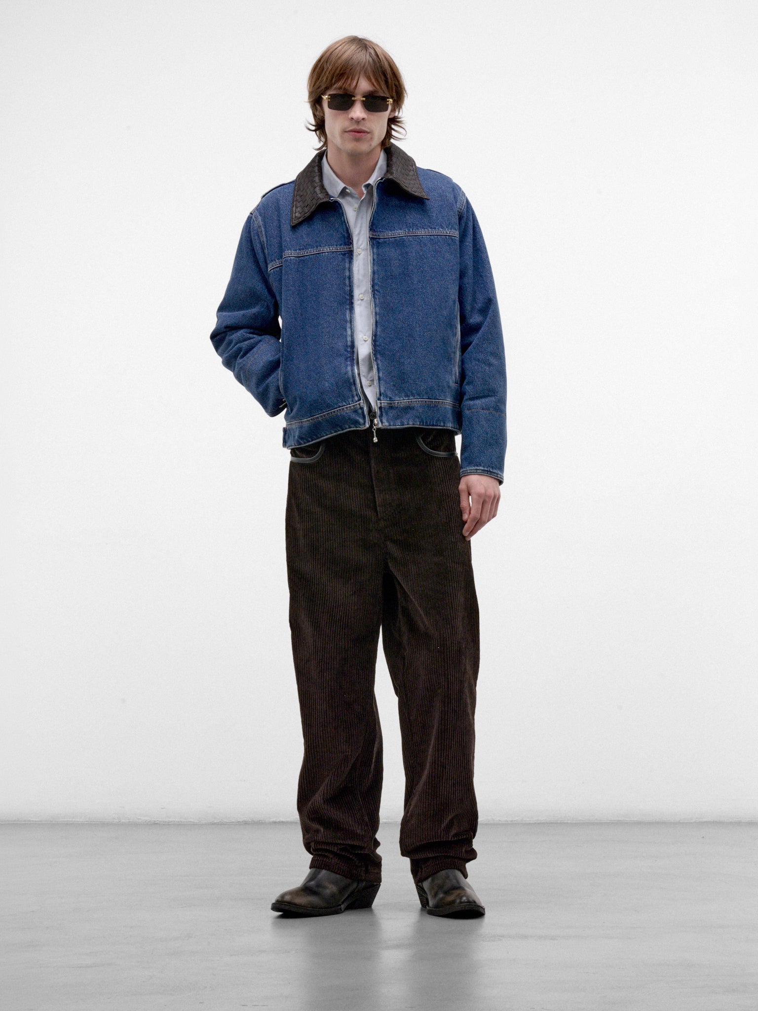 Brown Cotton Corduroy Trousers (876039V6O40-2135-DARK-BROWN)