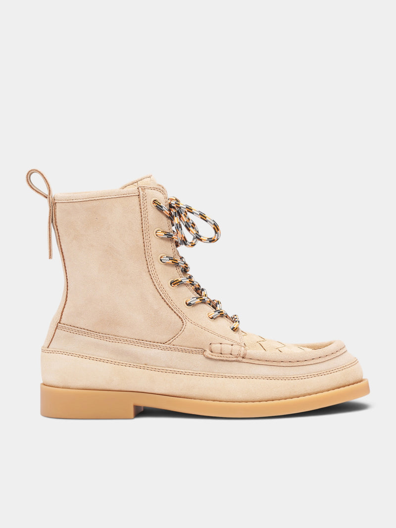 Beige Pier Suede Ankle Boots (876067V4QN0-9677-SHORE)