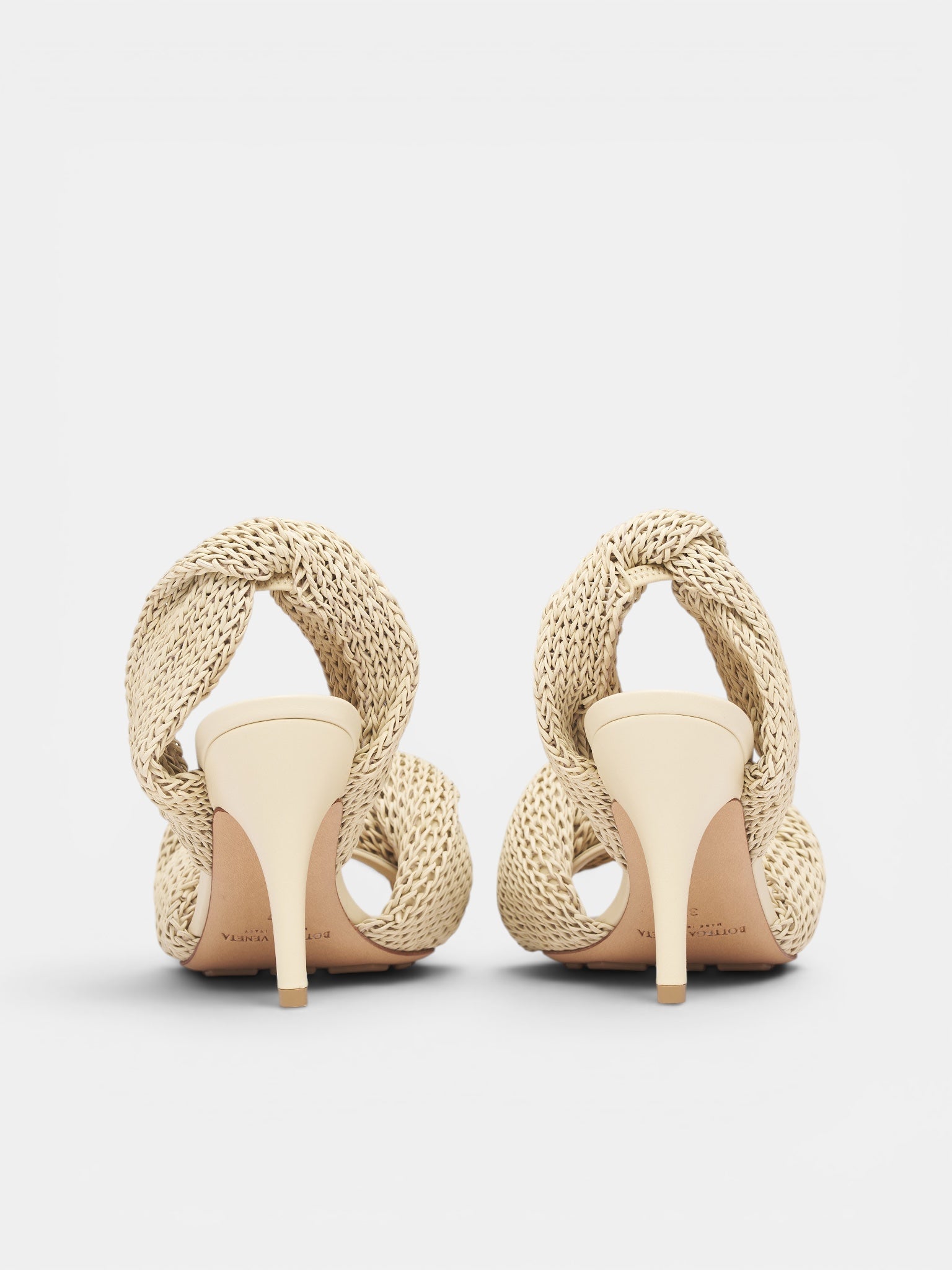 White Leather Grace Slingback Sandals (876208V6IS0-1000-SOUR)