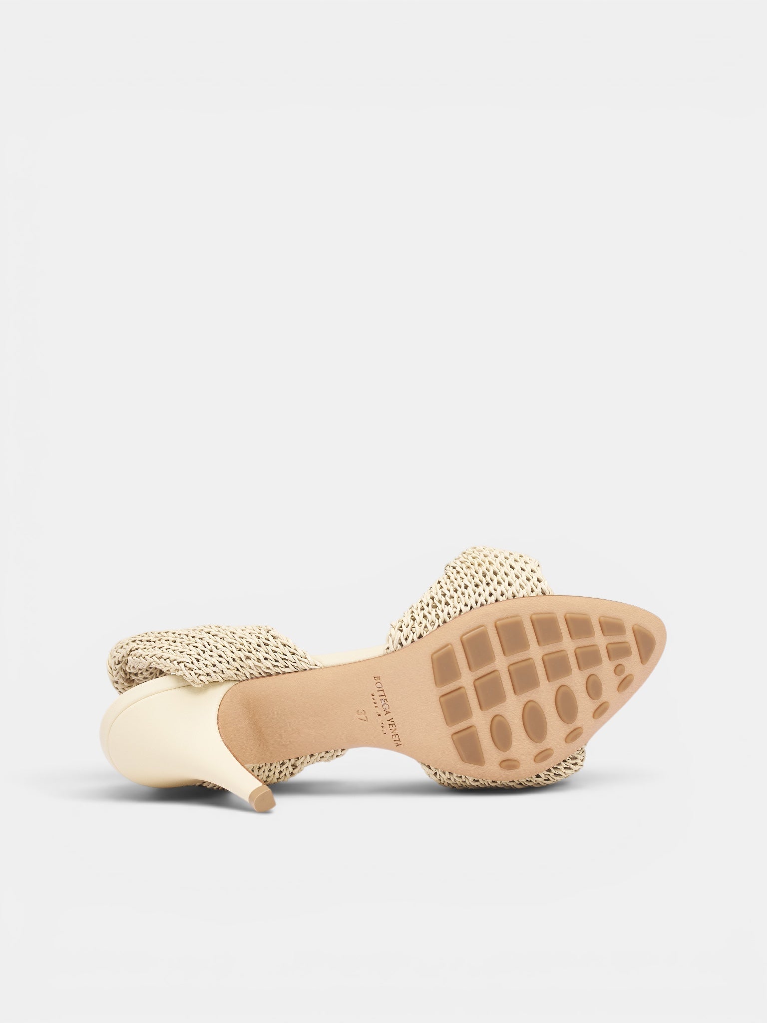 White Leather Grace Slingback Sandals (876208V6IS0-1000-SOUR)
