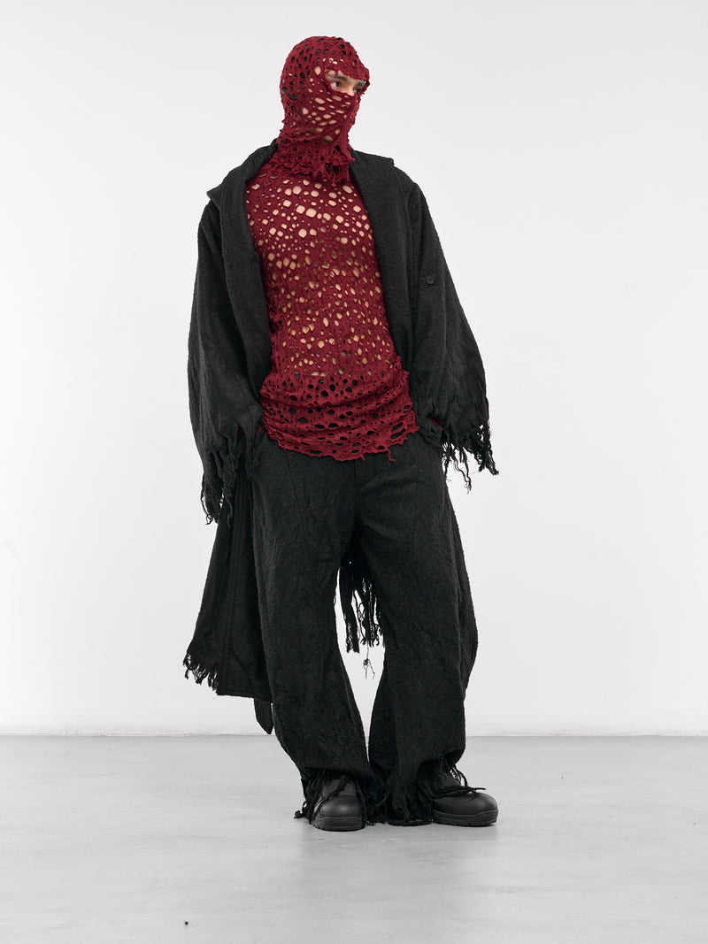 Wool-Mohair Trousers (877PAM6-BLACK)