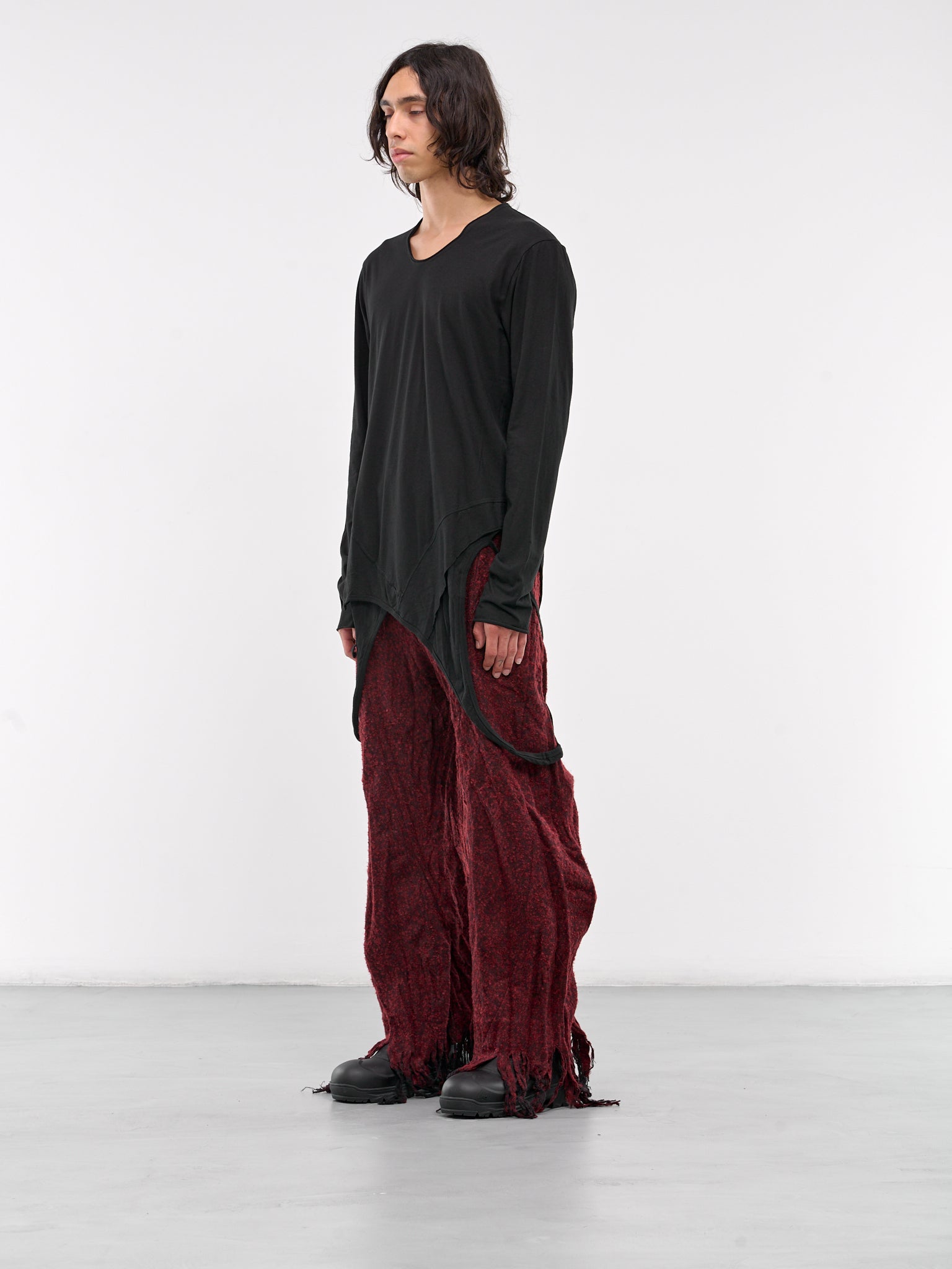 Deconstructed Long Sleeve Tee (877CUM3-BLACK)