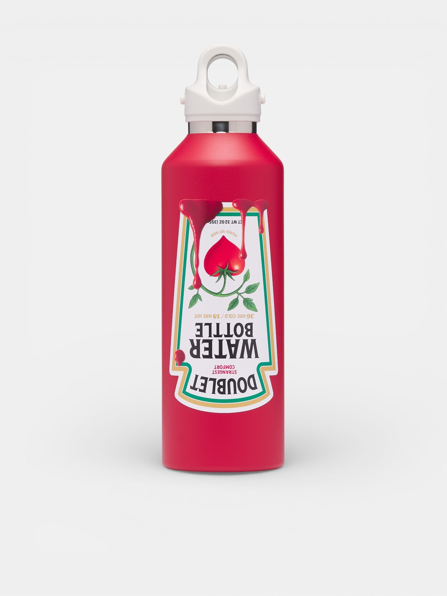 Large Steel Ketchup Water Bottle (87AC40-RED)