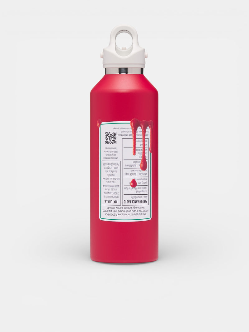 Large Steel Ketchup Water Bottle (87AC40-RED)