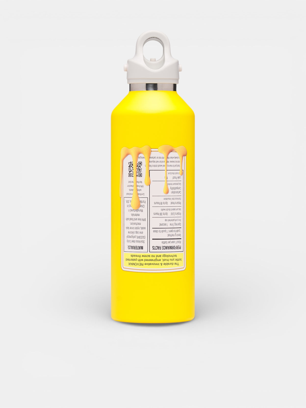 Large Steel Mustard Water Bottle (87AC40-YELLOW)