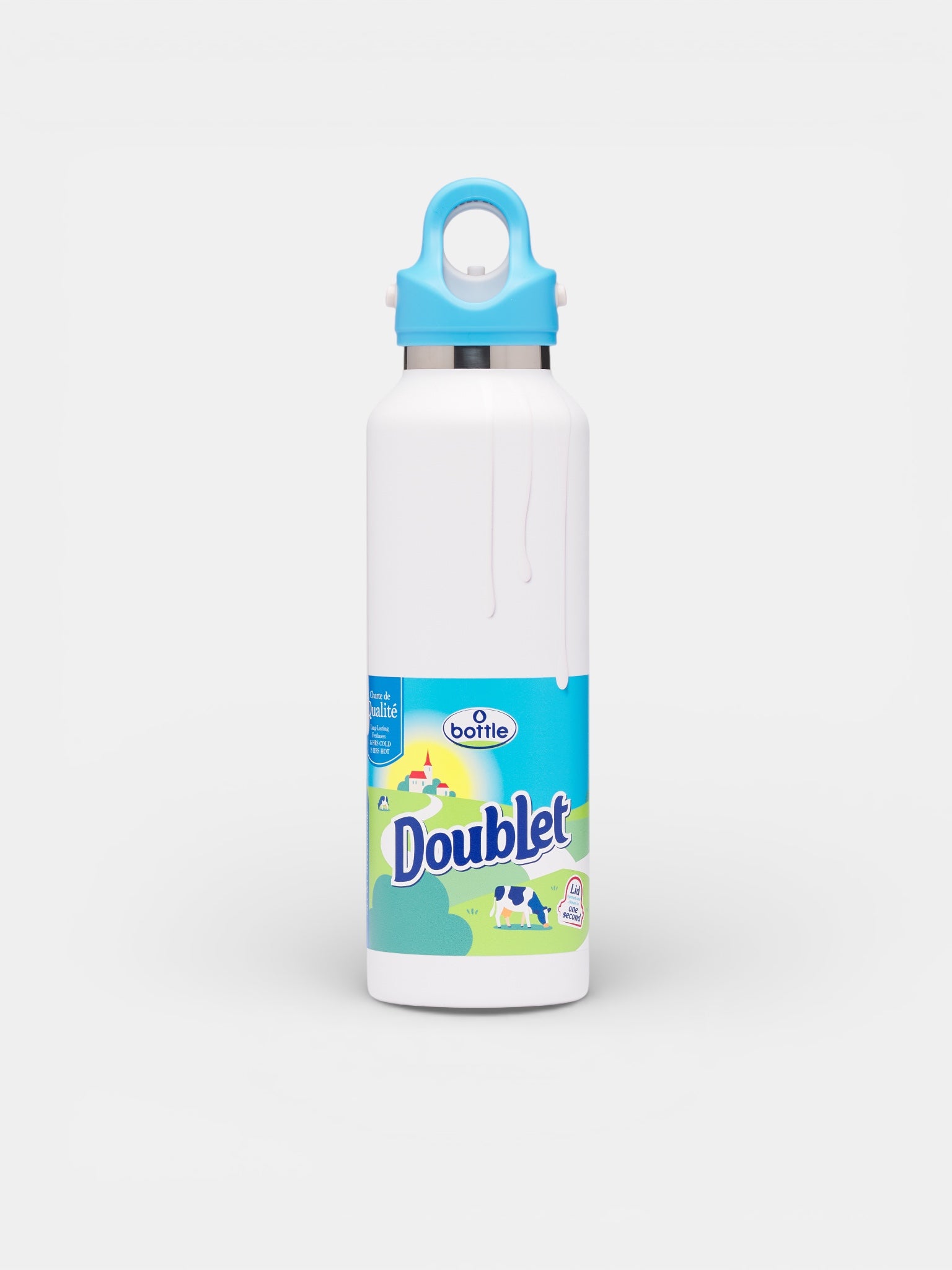 Small Steel Milk Water Bottle (87AC41-MILK)